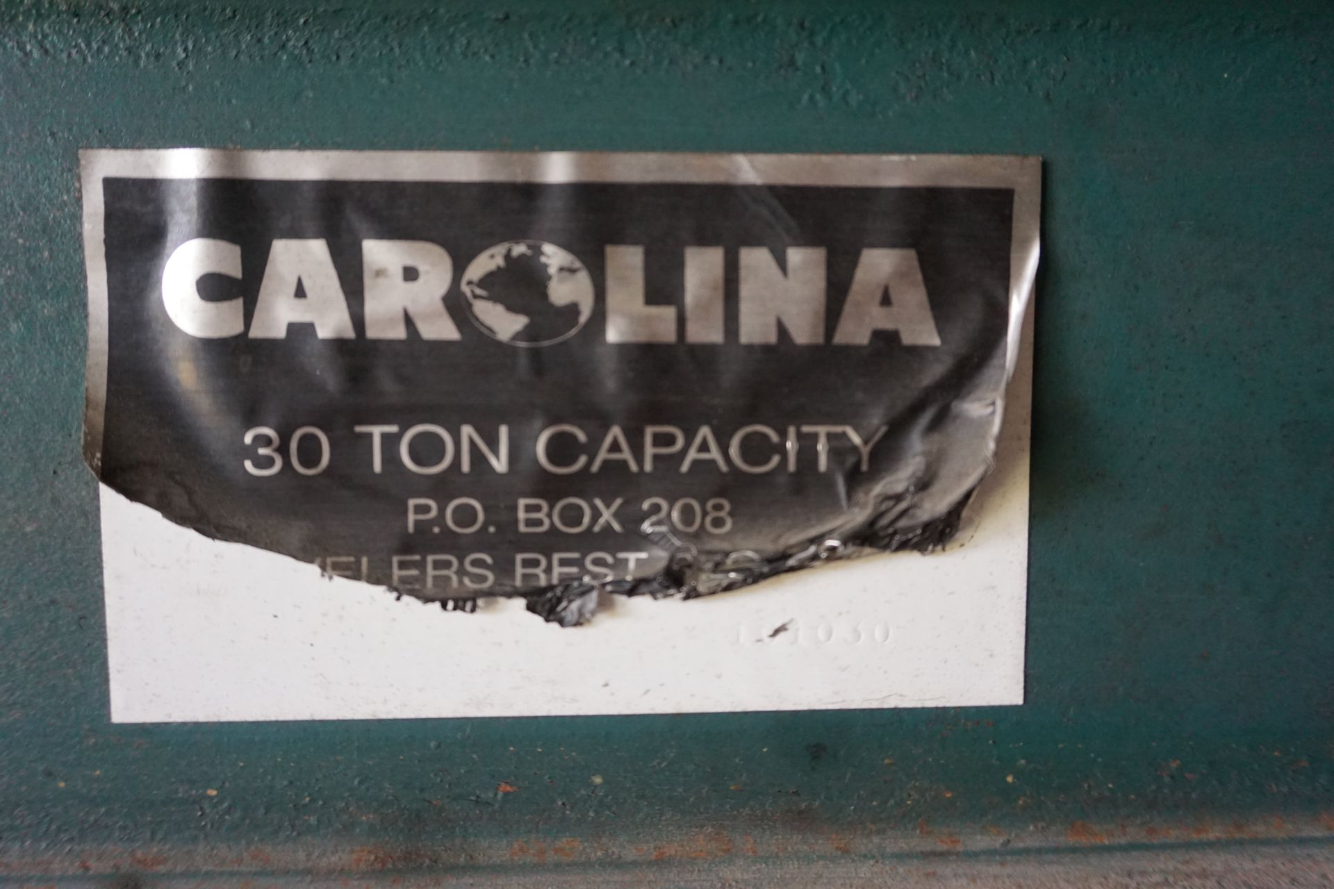 CAROLINA 30 TON HYDRAULIC PRESS, MDL: CP-100 - Image 3 of 3