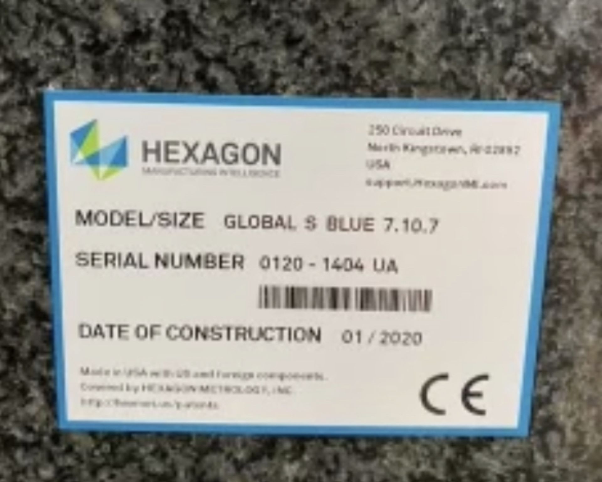 2020 Hexagon Global S Blue 7.10.7 DCC CMM Coordinate Measuring ...