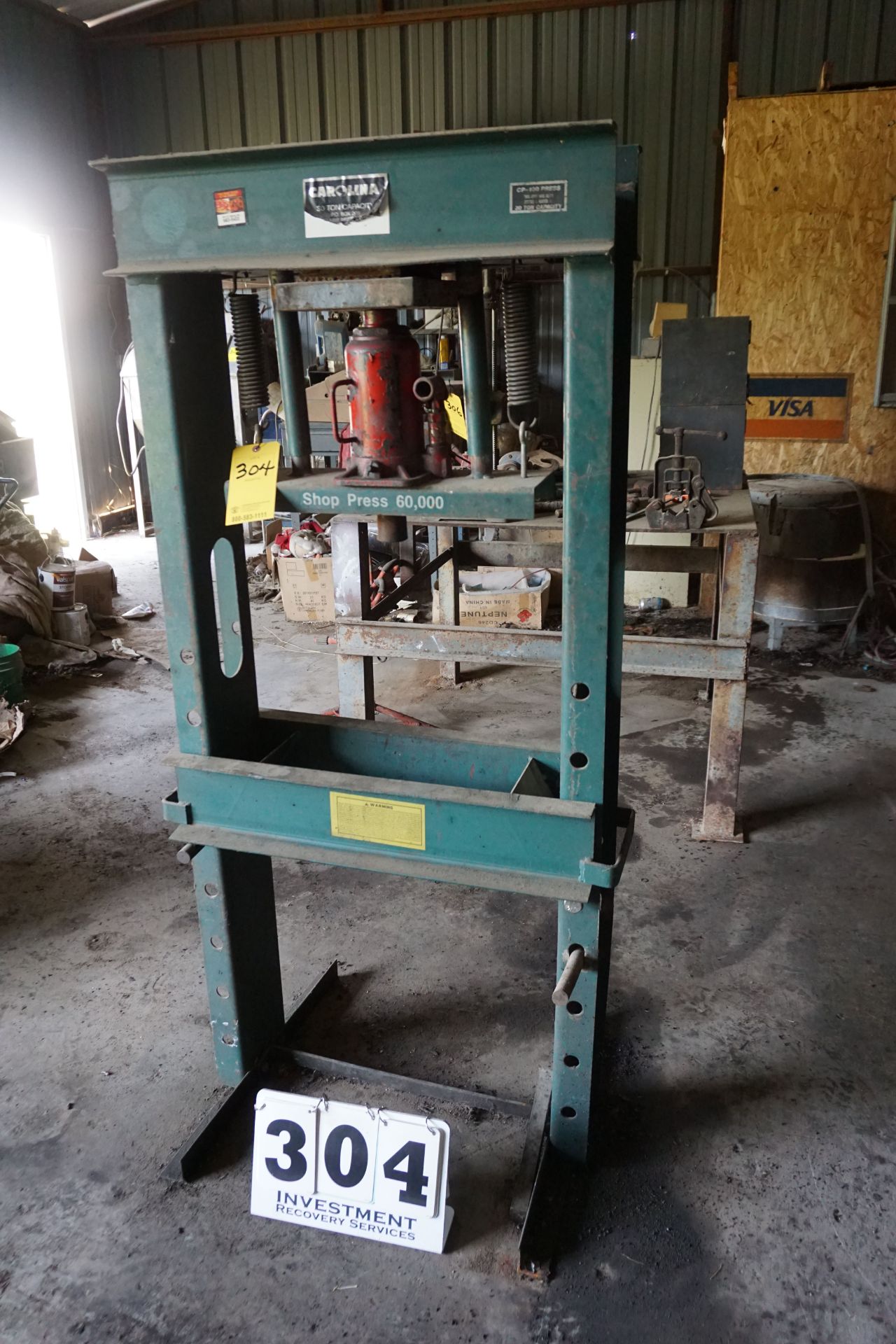 CAROLINA 30 TON HYDRAULIC PRESS, MDL: CP-100