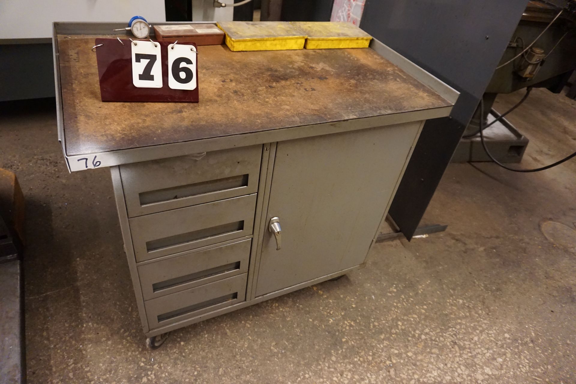 STEEL TOOL CABINET W/ CONT AS SHOWN