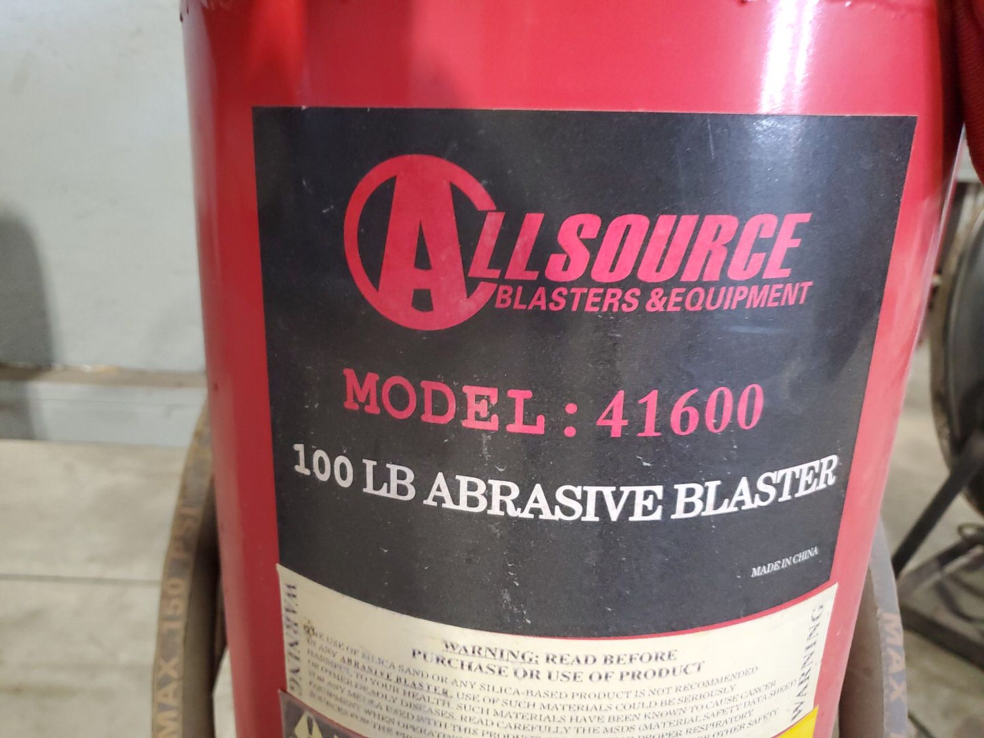 AllSource 41600 Abrasive Blaster 100lb - Image 6 of 6