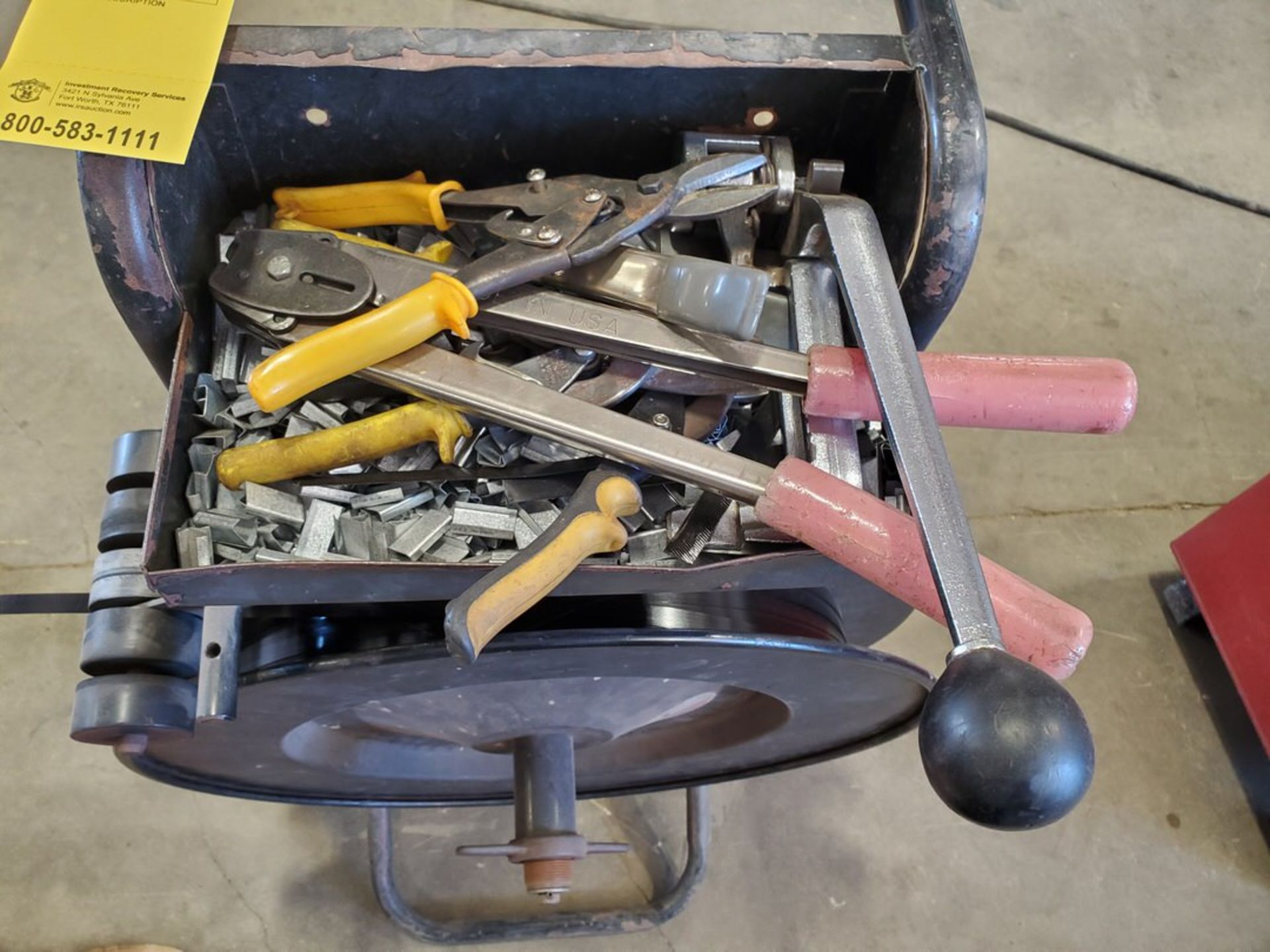 Banding Cart W/ Tensioner, Sealer, Cutter, etc. - Image 4 of 5