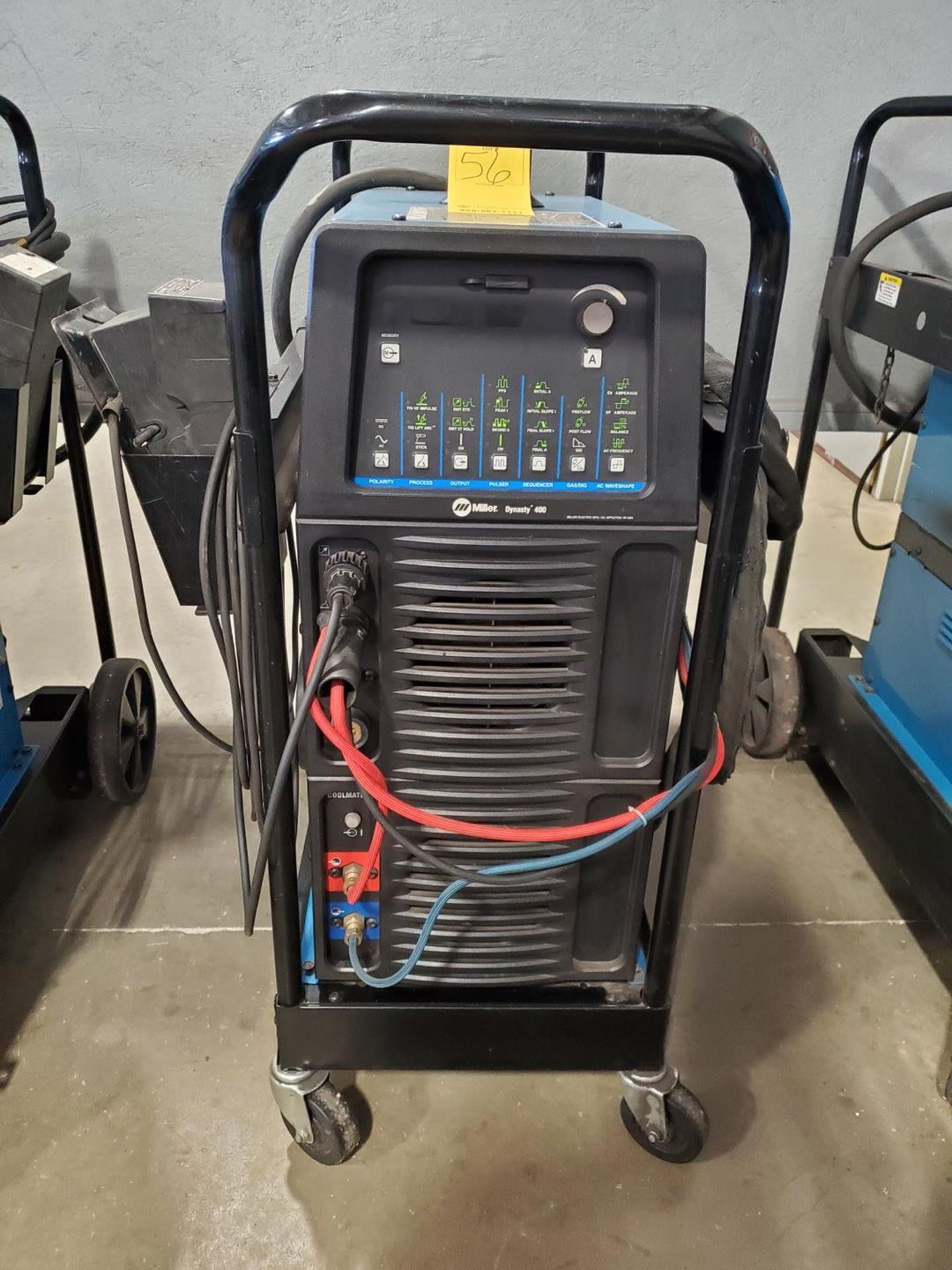 Miller Dynasty 400 AC/DC Tig Welder 208-575V, 400A, 1/3PH, 50/60HZ; W/ Foot Pedal