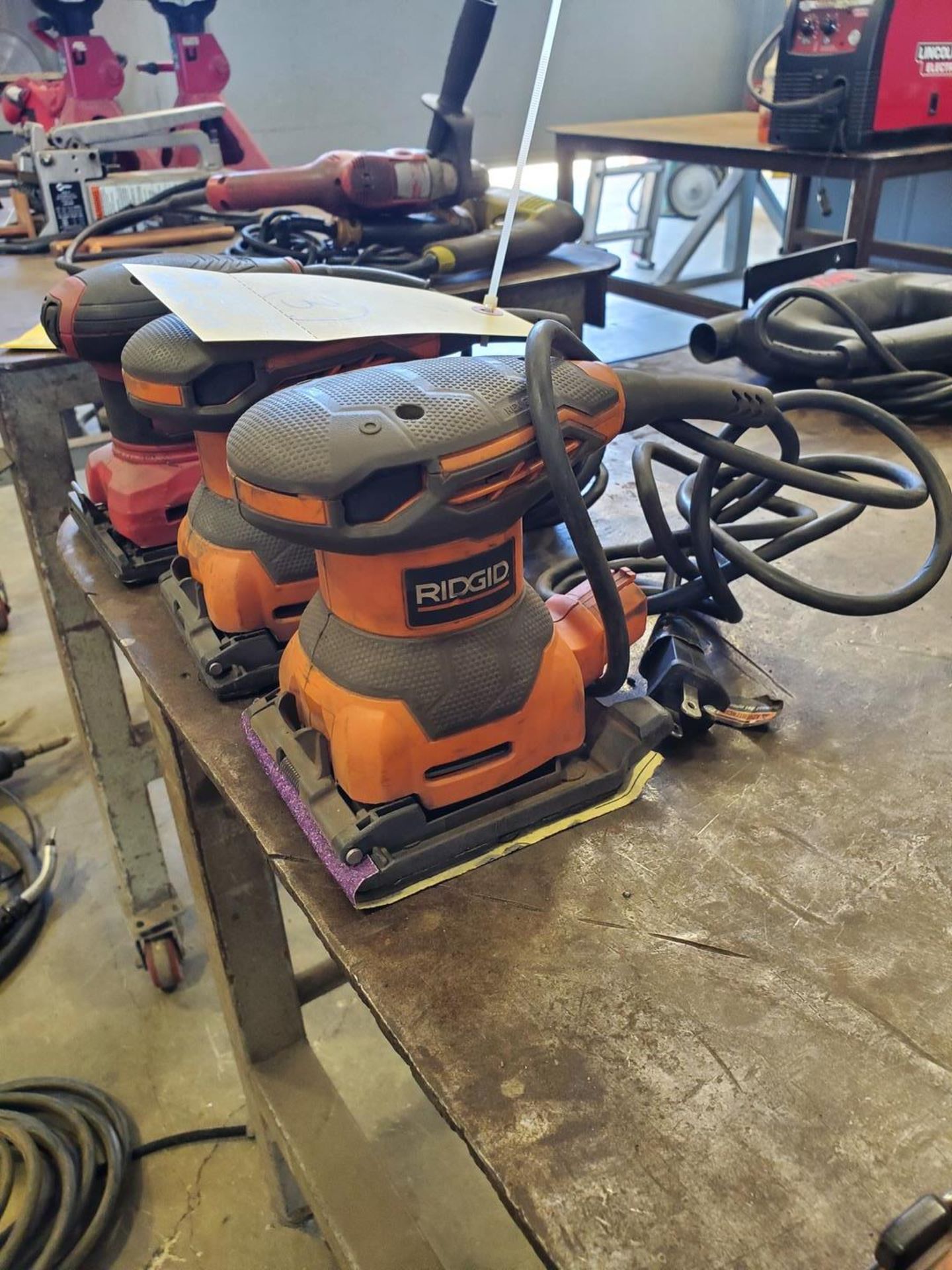 Ridgid R2501 (3) 1/4" Sheet Sander 120v, 60HZ, 2.4A - Image 3 of 5