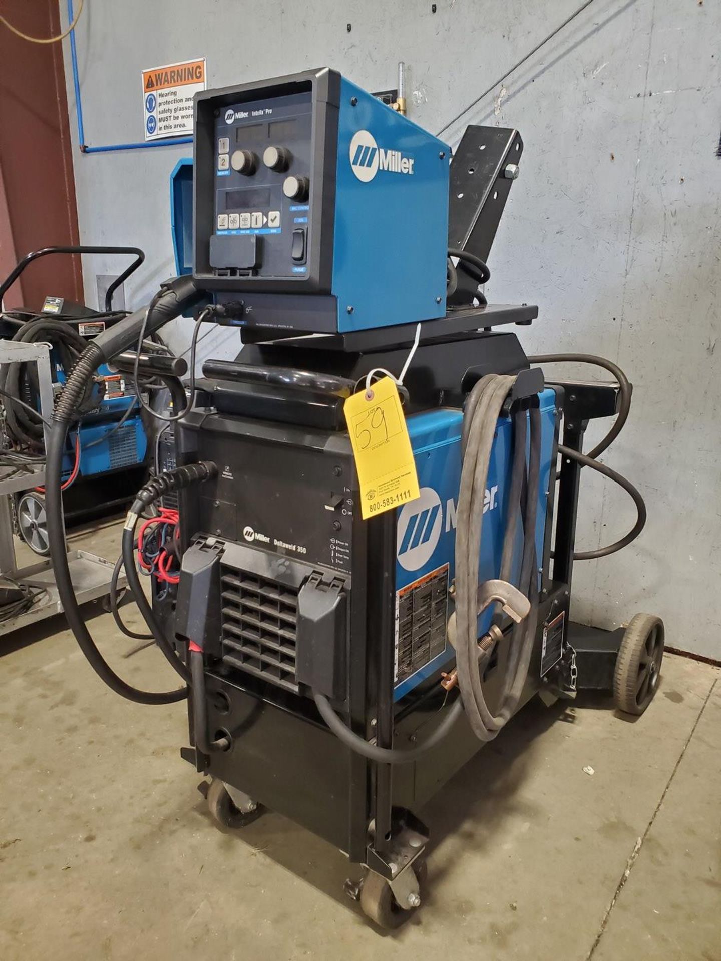 Miller DeltaWeld 350 Mig Runner W/ Intellix Pro Feeder 208-230/460V, 3PH, 425/350/300A - Image 2 of 6