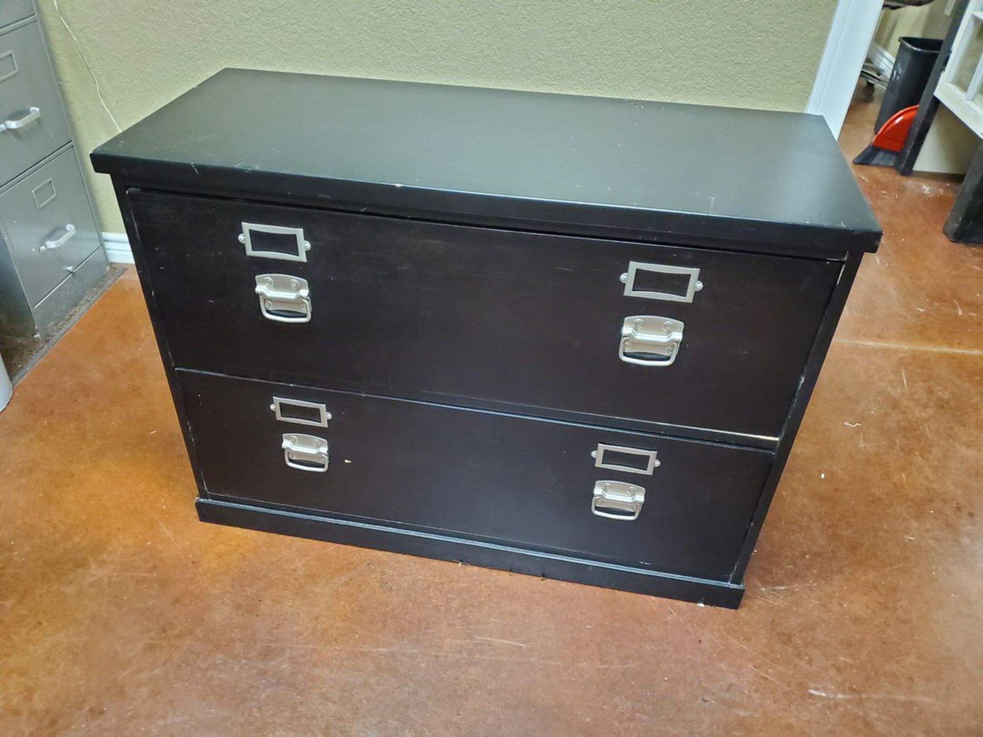 Break Room Furniture 36" Round Table; (2) Chairs; 2-Drawer Chest - Image 2 of 3