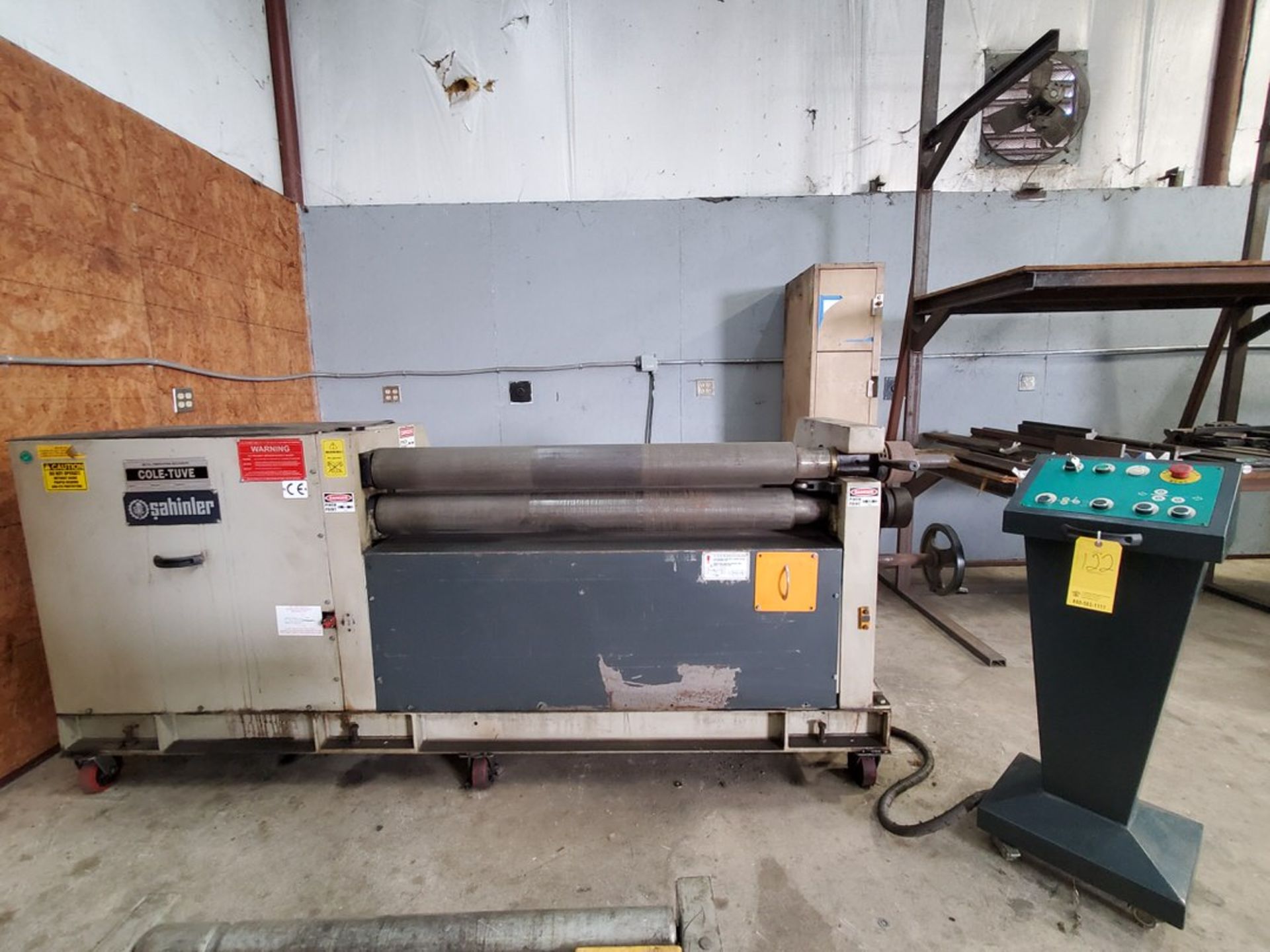 Cole-Tuve SRS-4-130 Plate Bending Roll Machine 4' x 1/4" Capacity; W/ Rolling Controller Station