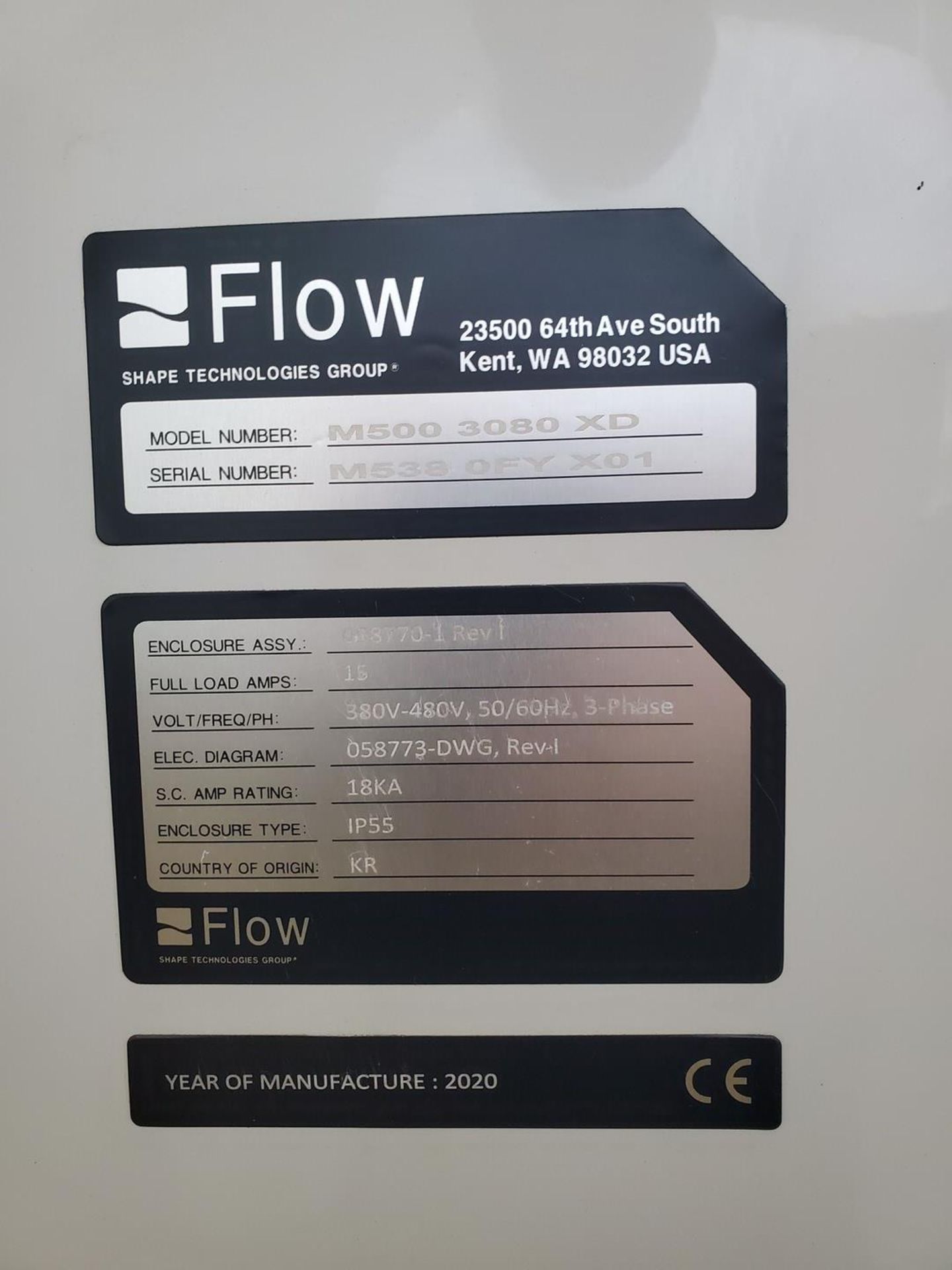 2020 Flow M500 3080 XD Water Jet Cutting Machine - Image 13 of 45