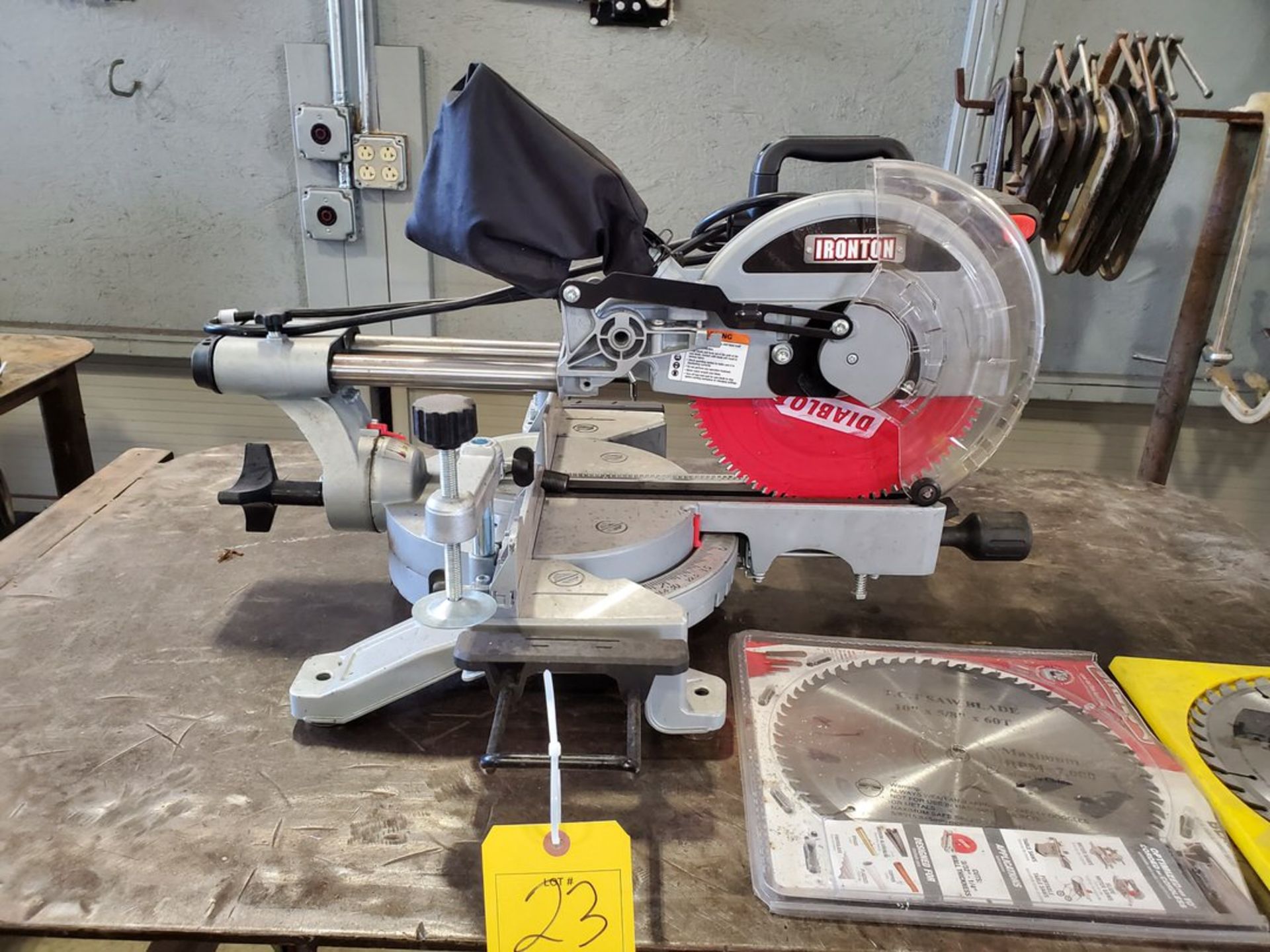 Ironton 10" Compound Sliding Miter Saw 2.4HP, 15A, 120V - Image 2 of 7