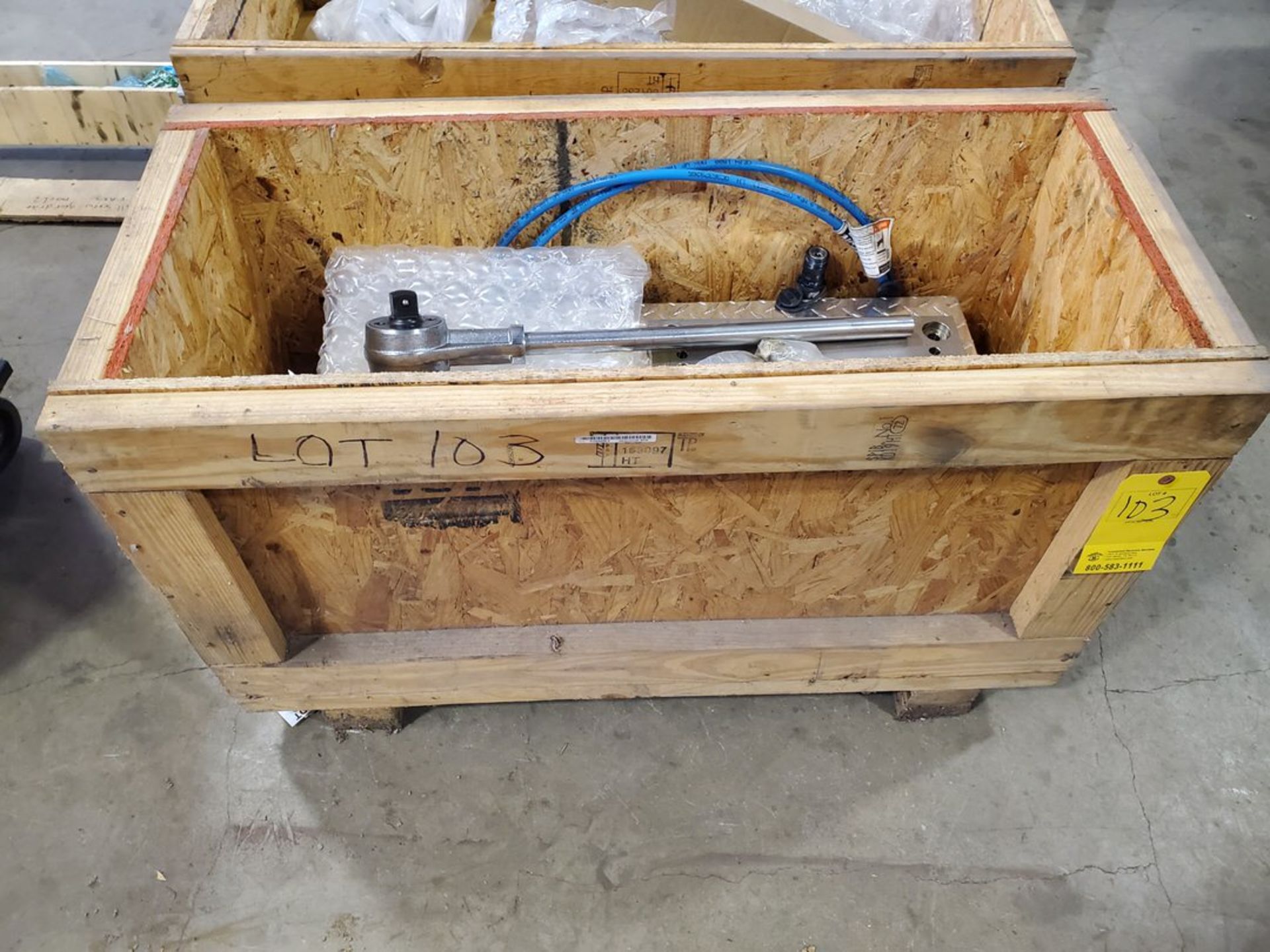 Flow 93K Intensifier Rebuild Tool Kit 1-5/8" Gear Wrench, 3/4" Torque Wrench, Tool Box, Fittings,