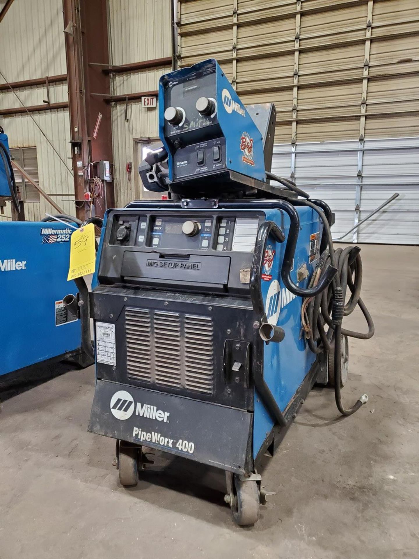 Miller Pipeworx 400 Mult-Processing Welder 230/460V, 1/3PH, 50/60HZ; W/ 70 Series Wire Feeder - Image 3 of 7