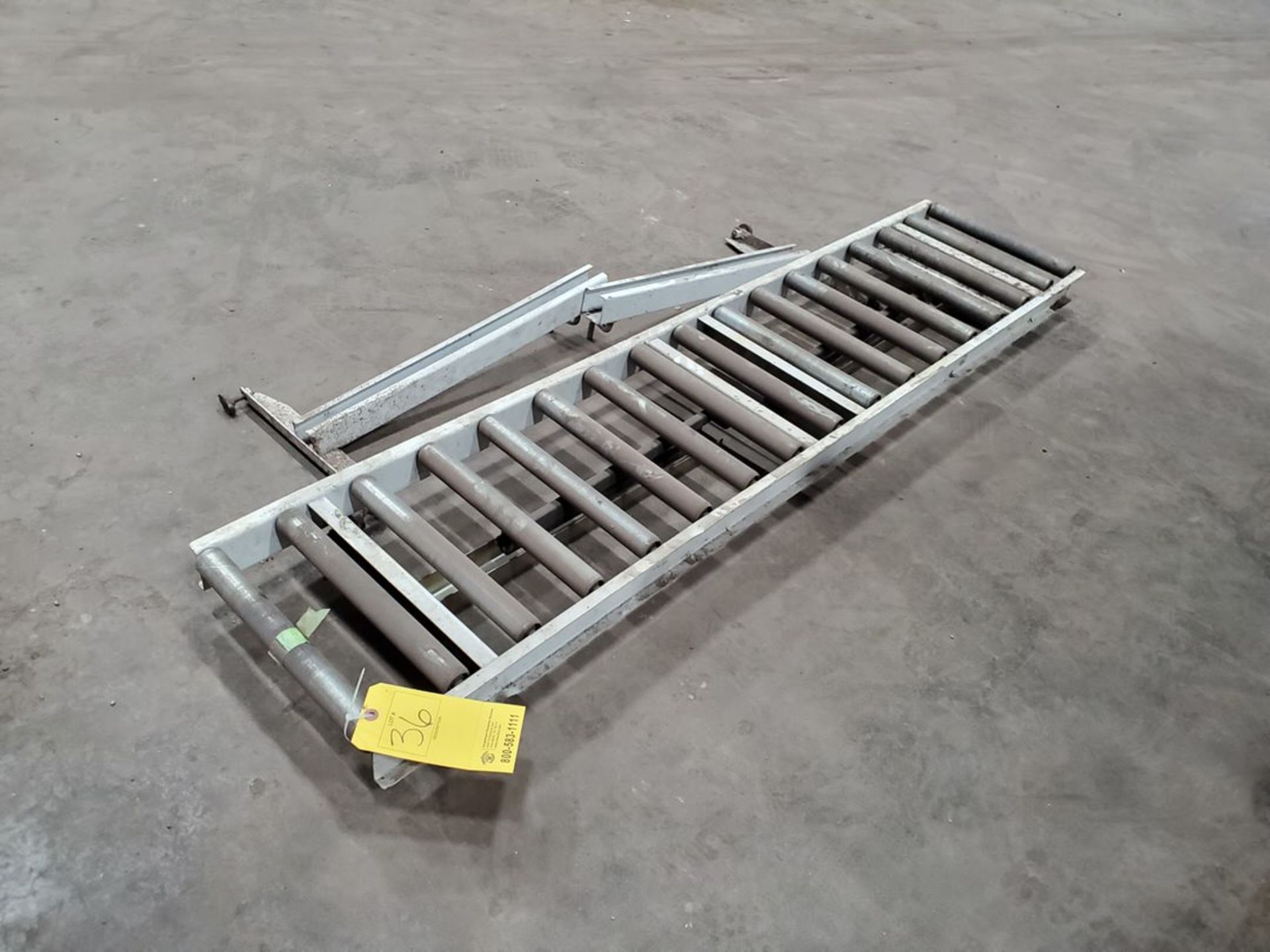 Roller Conveyor 66"L x 14-1/2"W, 13" Roll Feed - Image 2 of 4