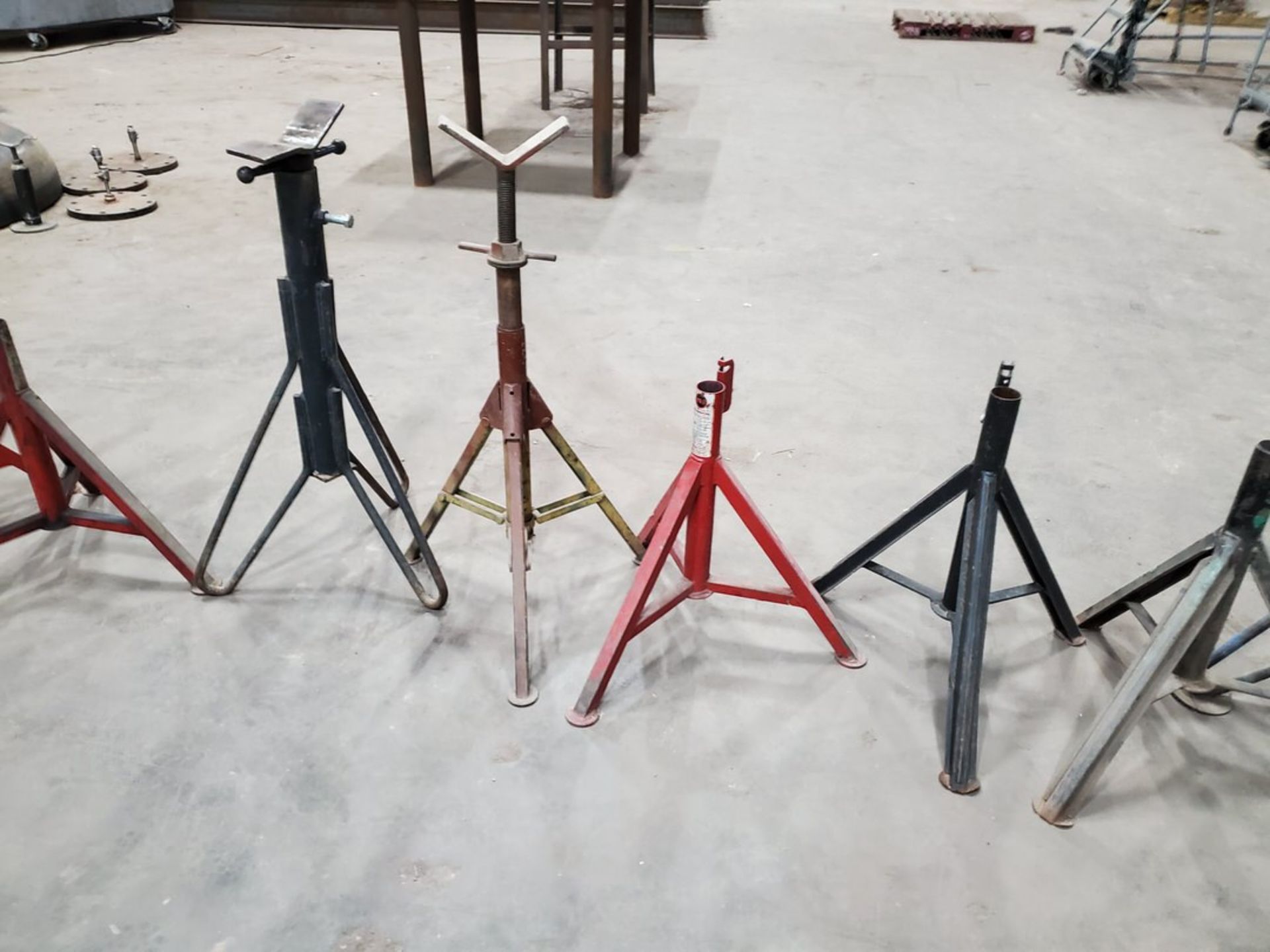 (11) Assorted Pipe Stands W/ (1) Pipe Roller - Image 4 of 6