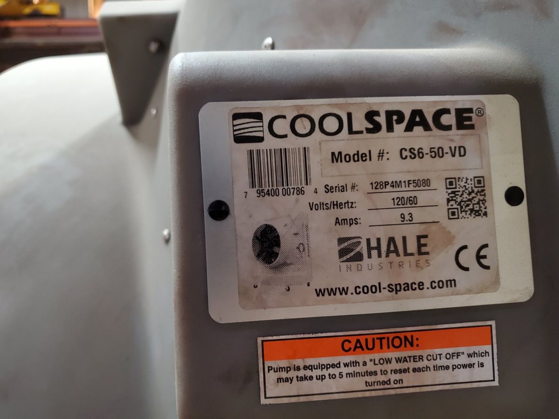 Cool Space CS6-50-VD Evaporative Cooler 120V, 60HZ, 9.3A - Image 6 of 6