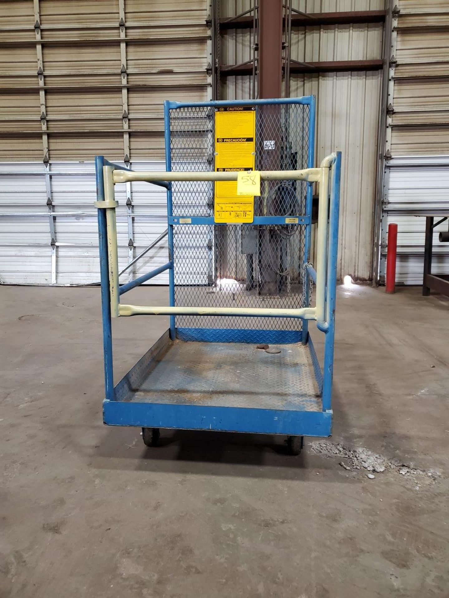 Rolling Forklift Manlift Platform 48" x 36" x 69-1/2"H