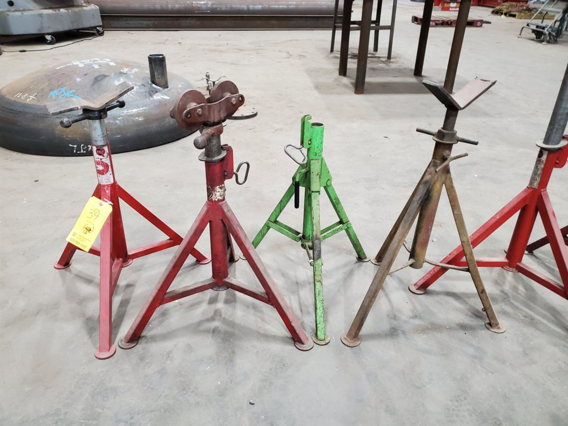 (11) Assorted Pipe Stands W/ (1) Pipe Roller - Image 6 of 6