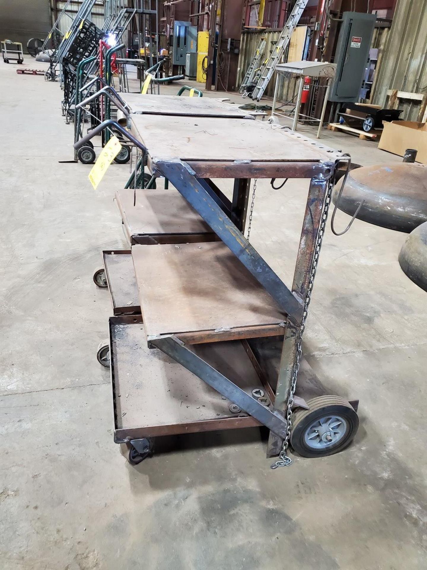 (2) 3-Tier Rolling Material Carts - Image 4 of 4