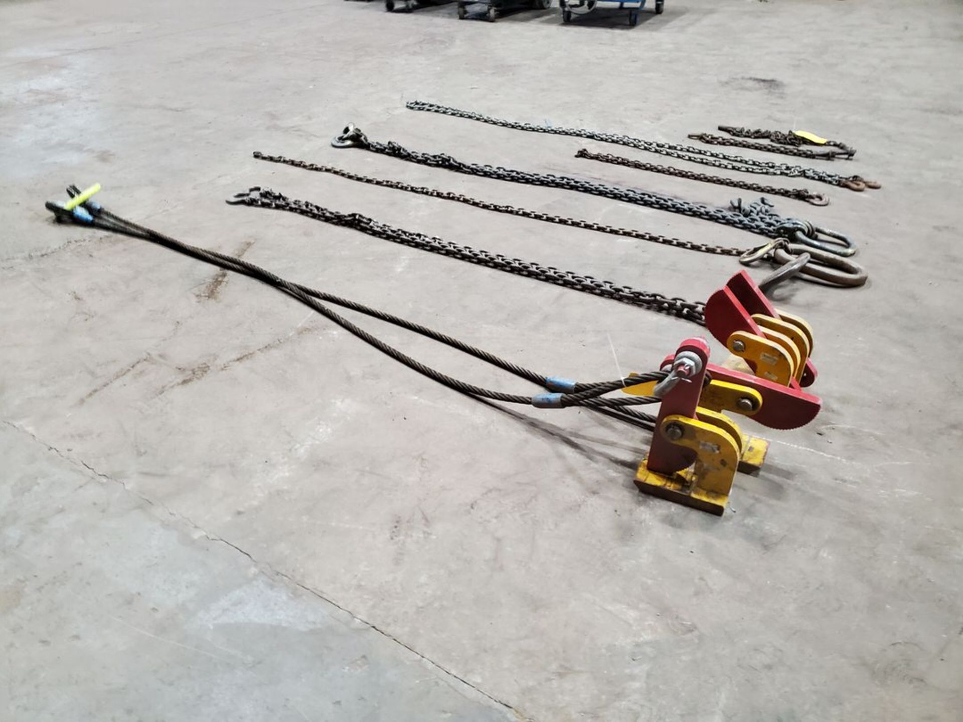 Assorted Lifting Chains & Clamps 6-Ton Cap. & Other - Image 2 of 9