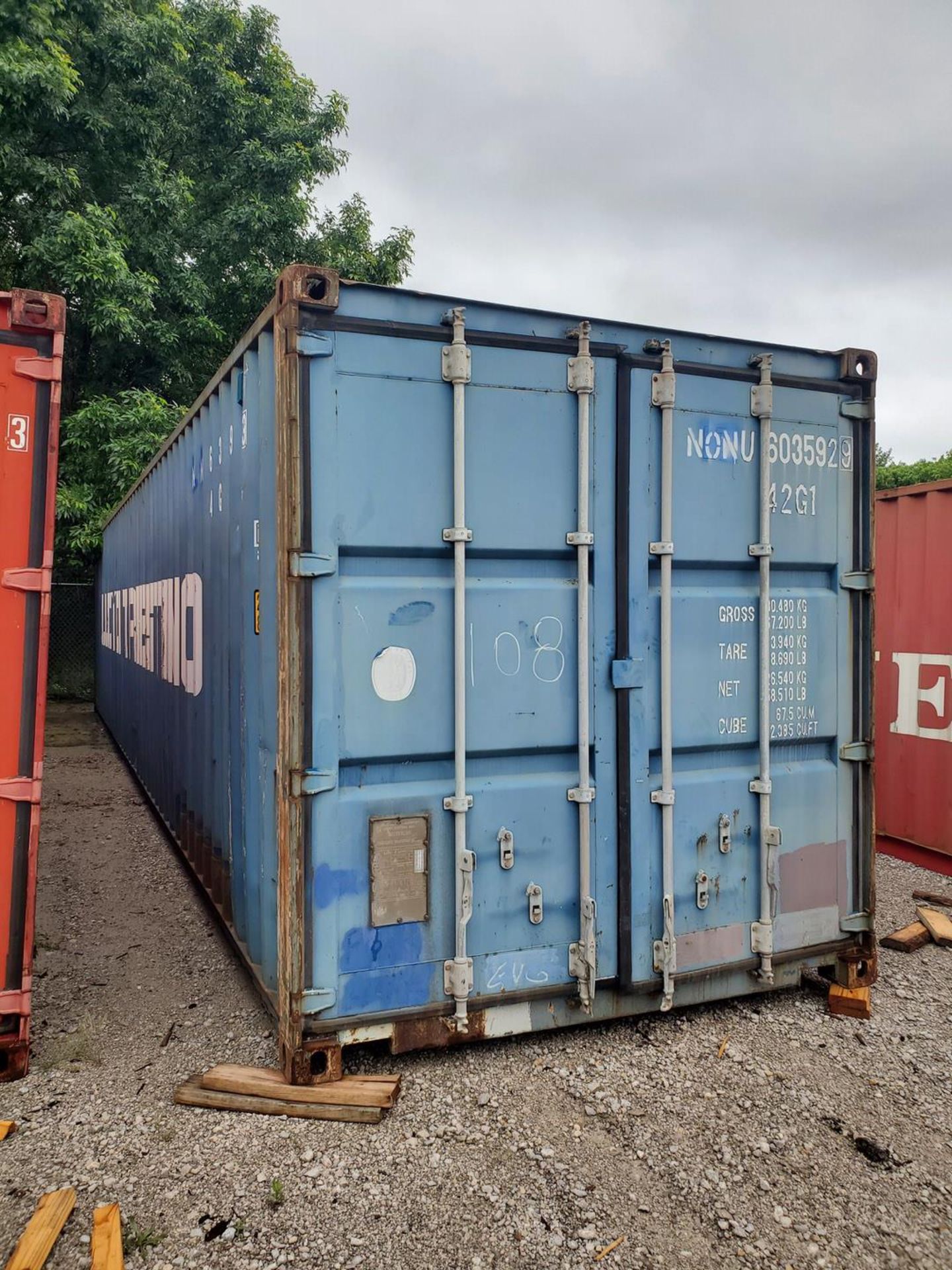 Shipping Container, Dims: 40'L x 8'W x 8'6'H; W/ Cooler Contents; To Include But Not - Image 2 of 29