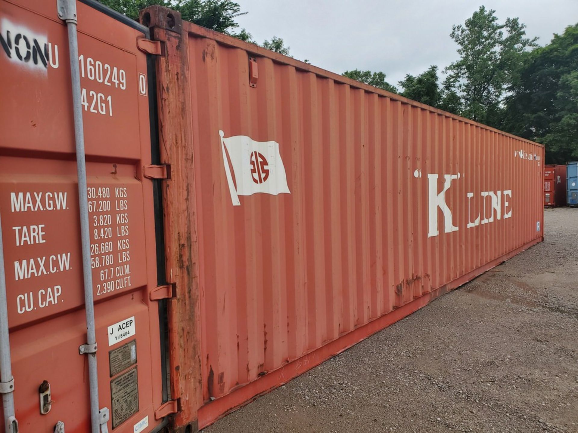 K-Line Shipping Container, Dims: 40'L x 8'W x 8'6'H; W/ Cooler Contents; To Include But Not - Image 3 of 42