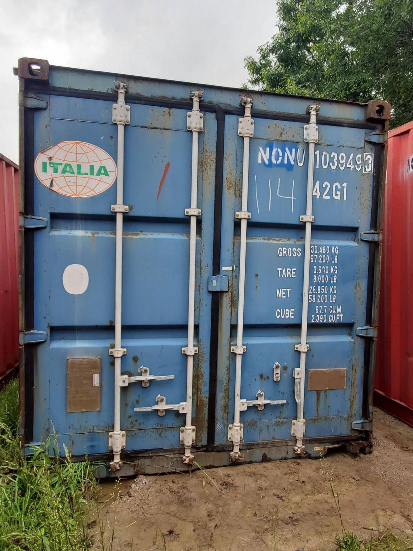 Italia Shipping Container, Dims: 40'L x 8'W x 8'6'H; W/ Cooler Contents; To Include But Not