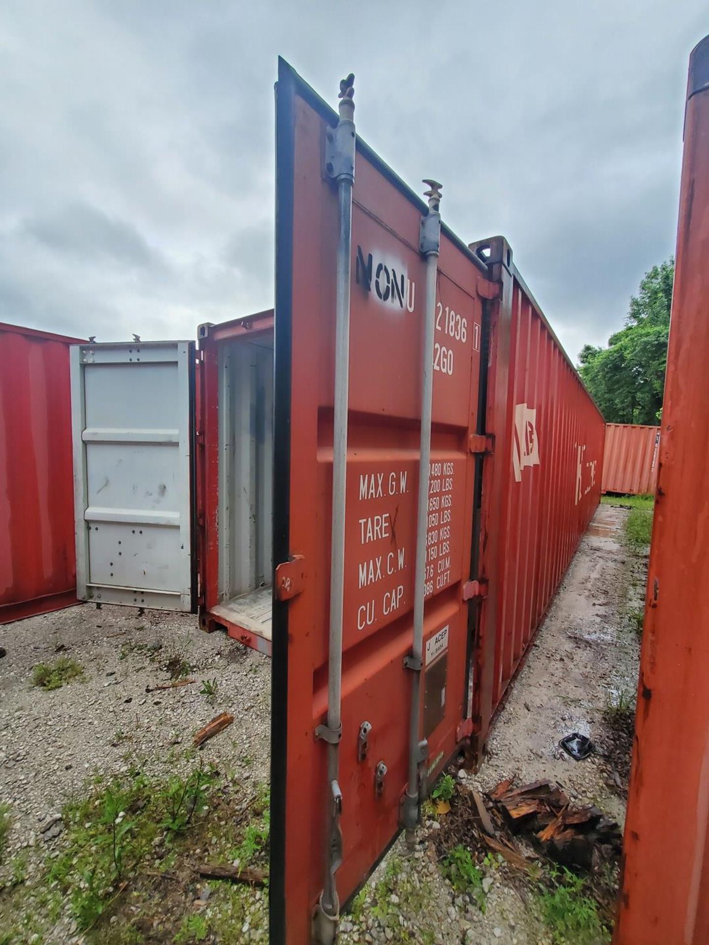 K-Line Shipping Container, Dims: 40'L x 8'W x 8'6'H; W/ Cooler Contents; To Include But Not