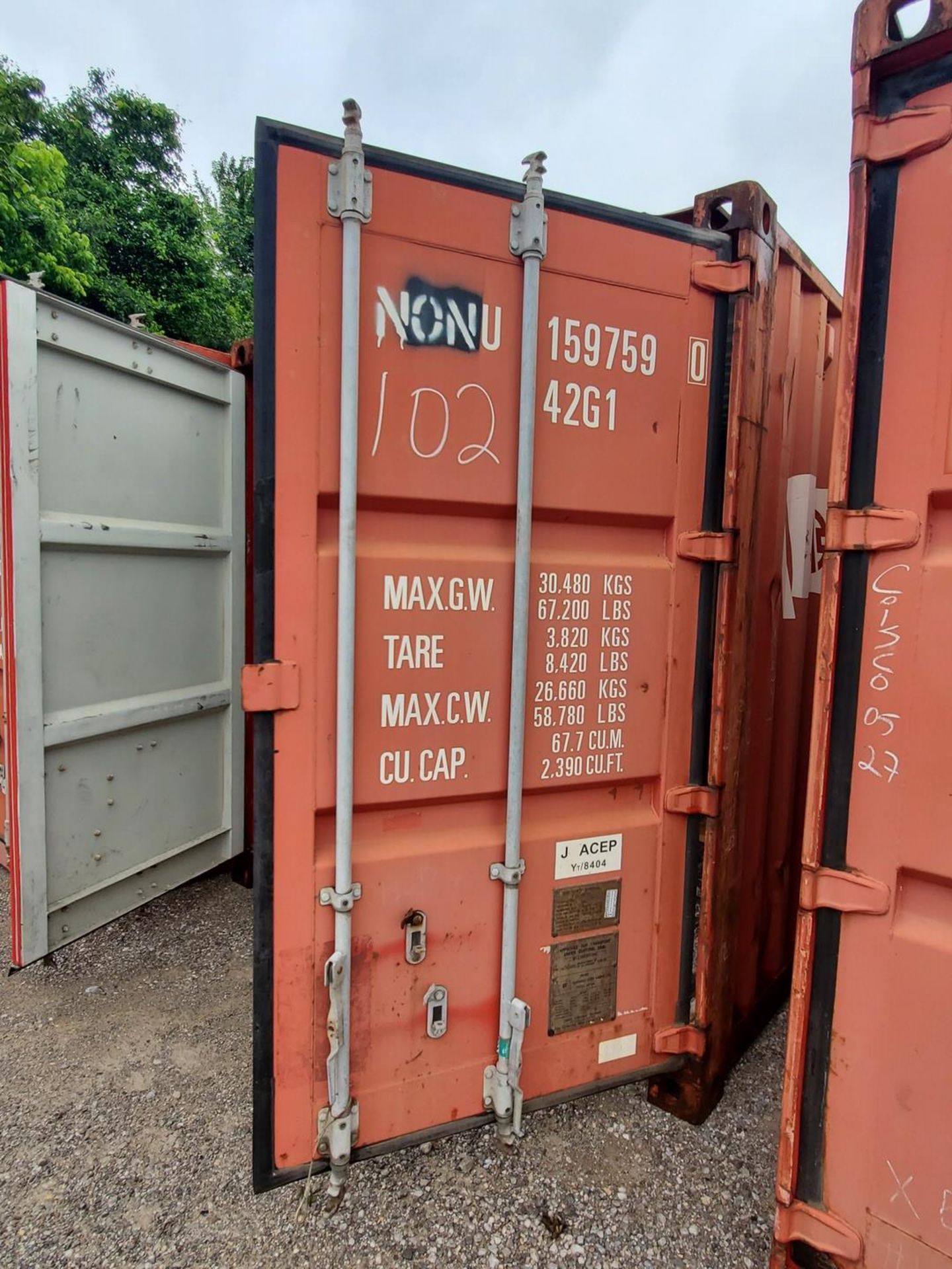 K-Line Shipping Container, Dims: 40'L x 8'W x 8'6'H; W/ Cooler Contents; To Include But Not