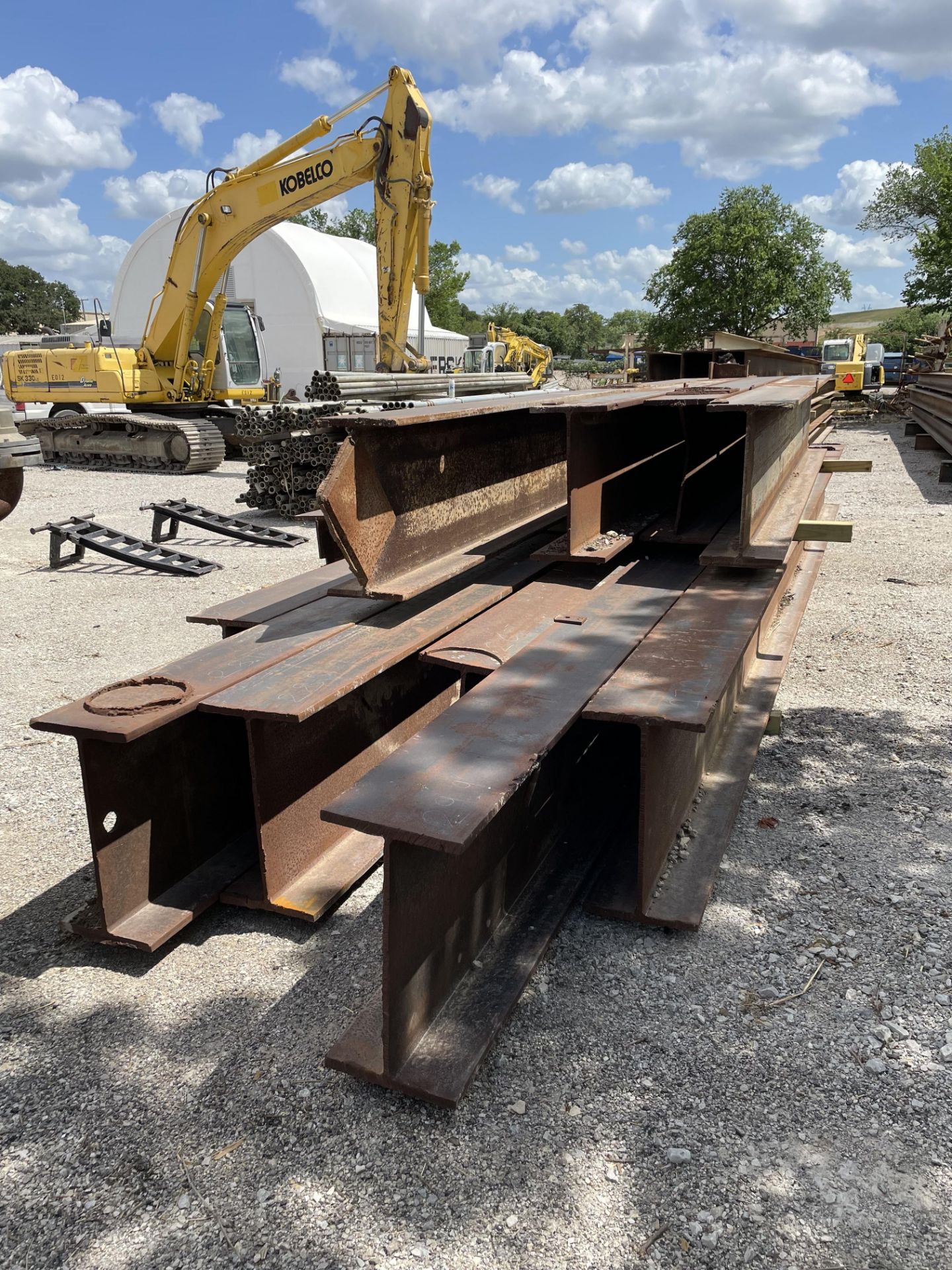 (12) I BEAMS, VARIOUS SIZES, FREE LOADING - Image 6 of 6