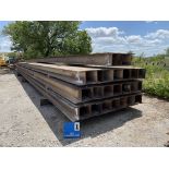 (27) I BEAMS, APPROX: 12" WIDE FLANGE X 53 LBS PER FT X 60' LONG W/ CERTS