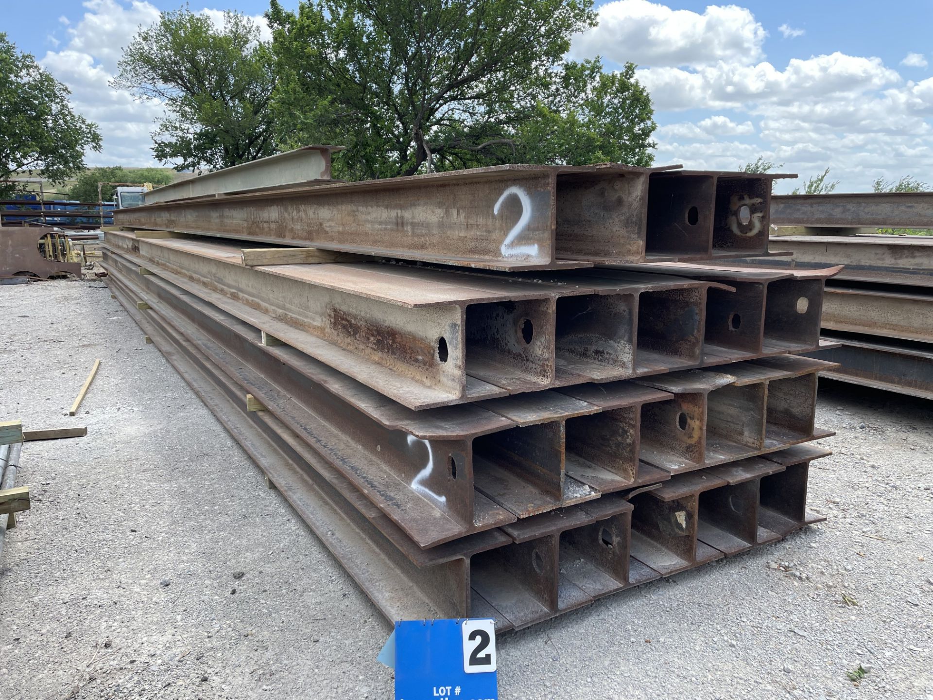(23) I BEAMS, VARIOUS SIZES, W/ CERTS