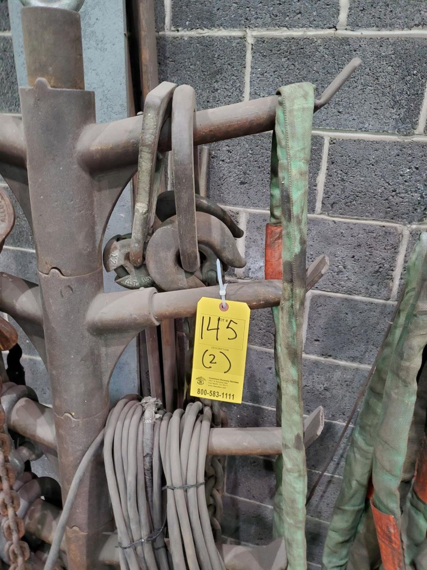 Assorted Lifting Material To Include But Not Limited To: Harnesses, Straps, Chains, Shackles, - Image 8 of 10