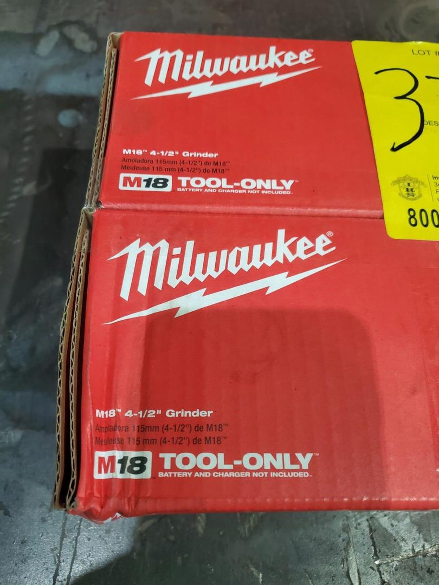 Milwaukee (2) 4-1/2" Angle Grinders M18 (Unused) - Image 4 of 4
