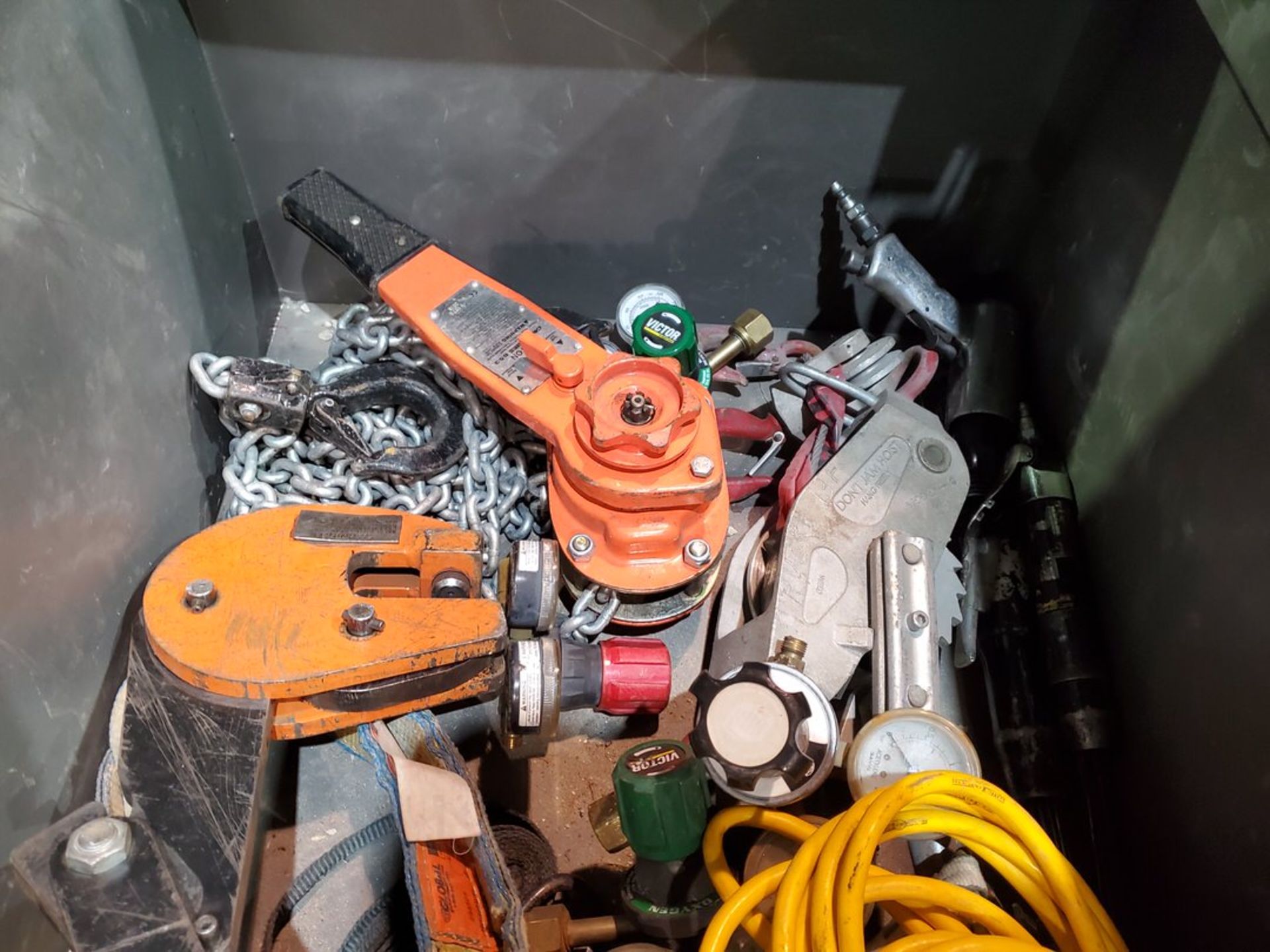 Rock River Job Box W/ Assorted Contents To Inlcude But Not Limited To: Slings, Hvy Duty Clamps, - Image 9 of 17