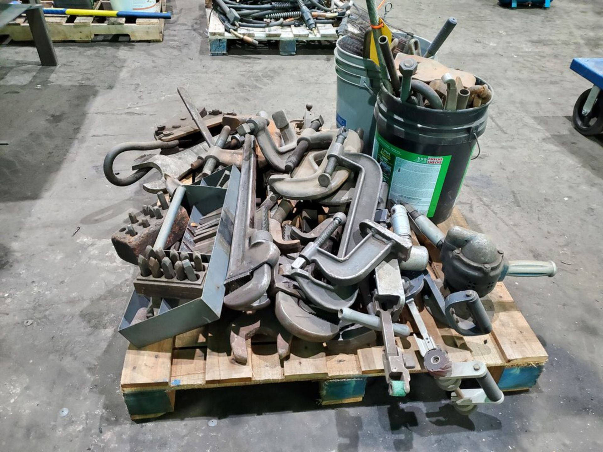 Assorted Material To Inlcude But Not Limited To: Hvy Duty C-Clamps, Assorted Hvy Duty 36" Wrenches, - Image 7 of 15