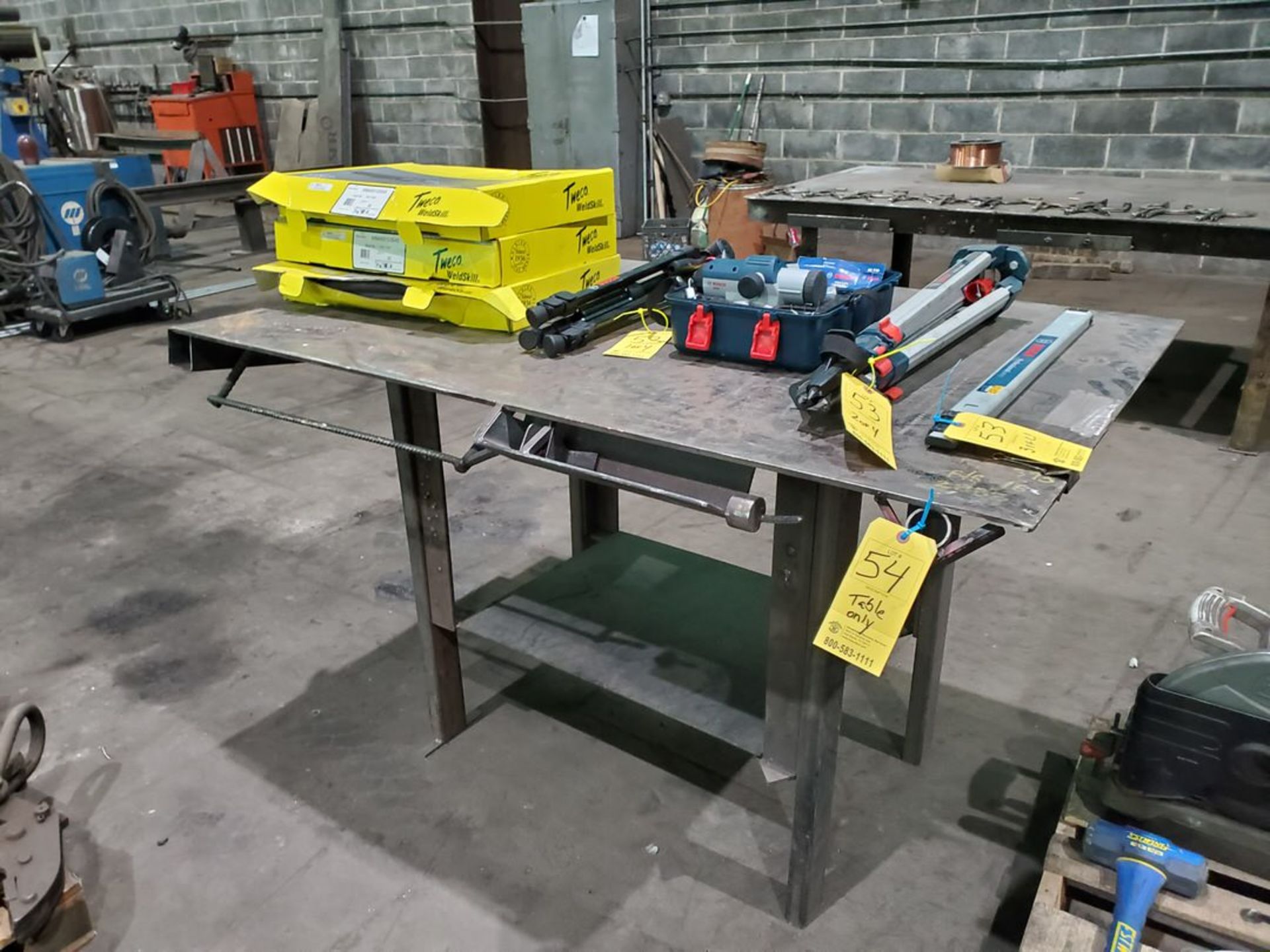 Stl Work Table 60" x 39" x 37" (Matl. Excluded) - Image 2 of 4