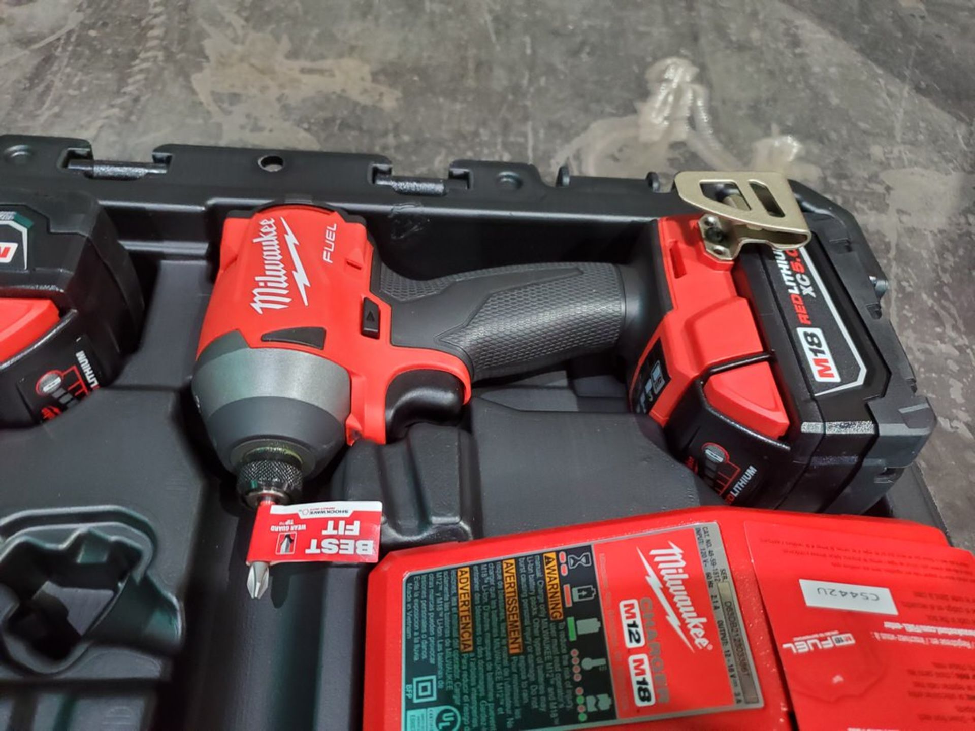 Milwaukee M18 2-Tool Hammer Drill & Impact Driver Combo Kit (Unused) - Image 8 of 10