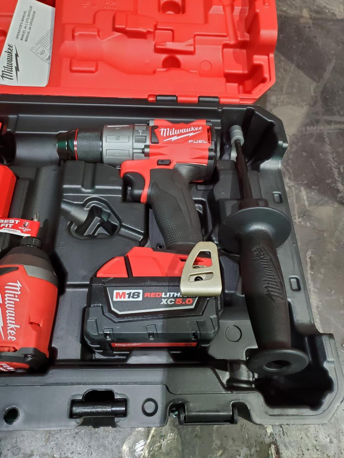 Milwaukee M18 2-Tool Hammer Drill & Impact Driver Combo Kit (Unused) - Image 5 of 10