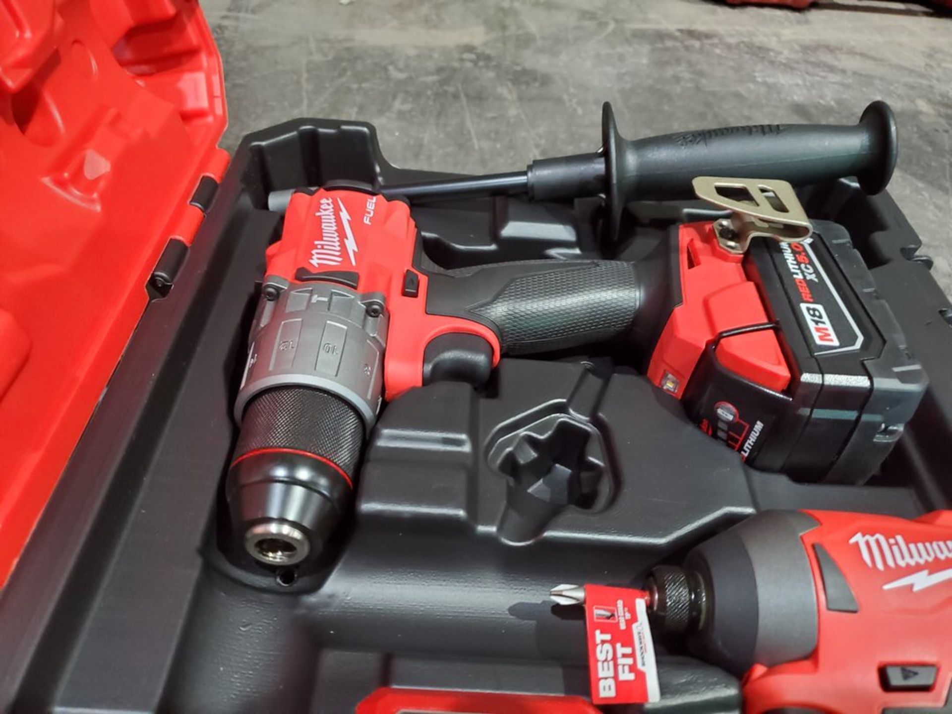 Milwaukee M18 2-Tool Hammer Drill & Impact Driver Combo Kit (Unused) - Image 7 of 10