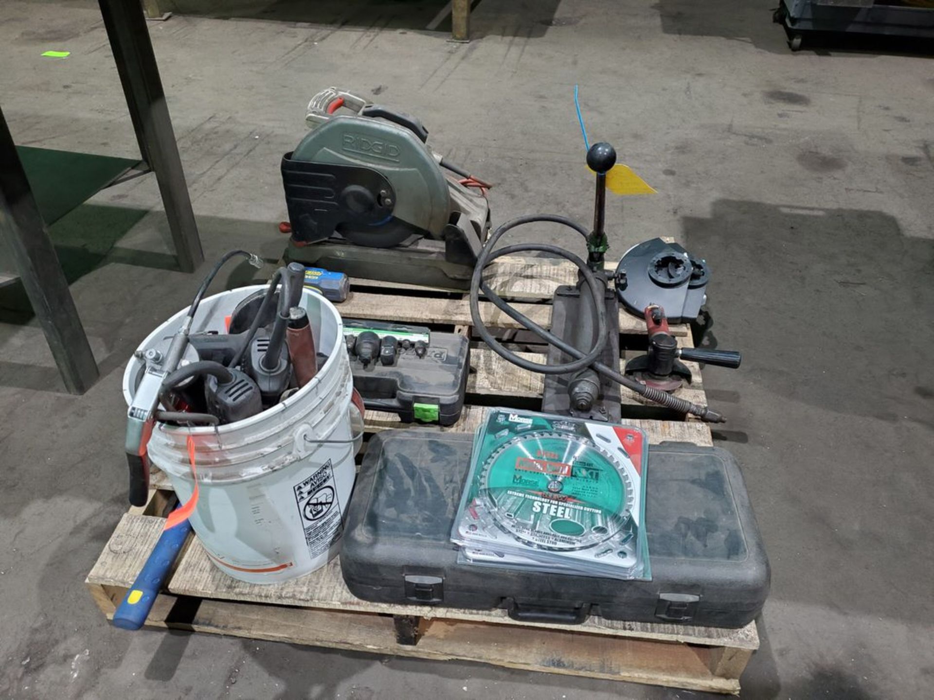 Assorted Material To Inlcude But Not Limited To: 14" Ridgid Chop Saw, Hand Pump, Pittsburgh Socket - Image 3 of 22