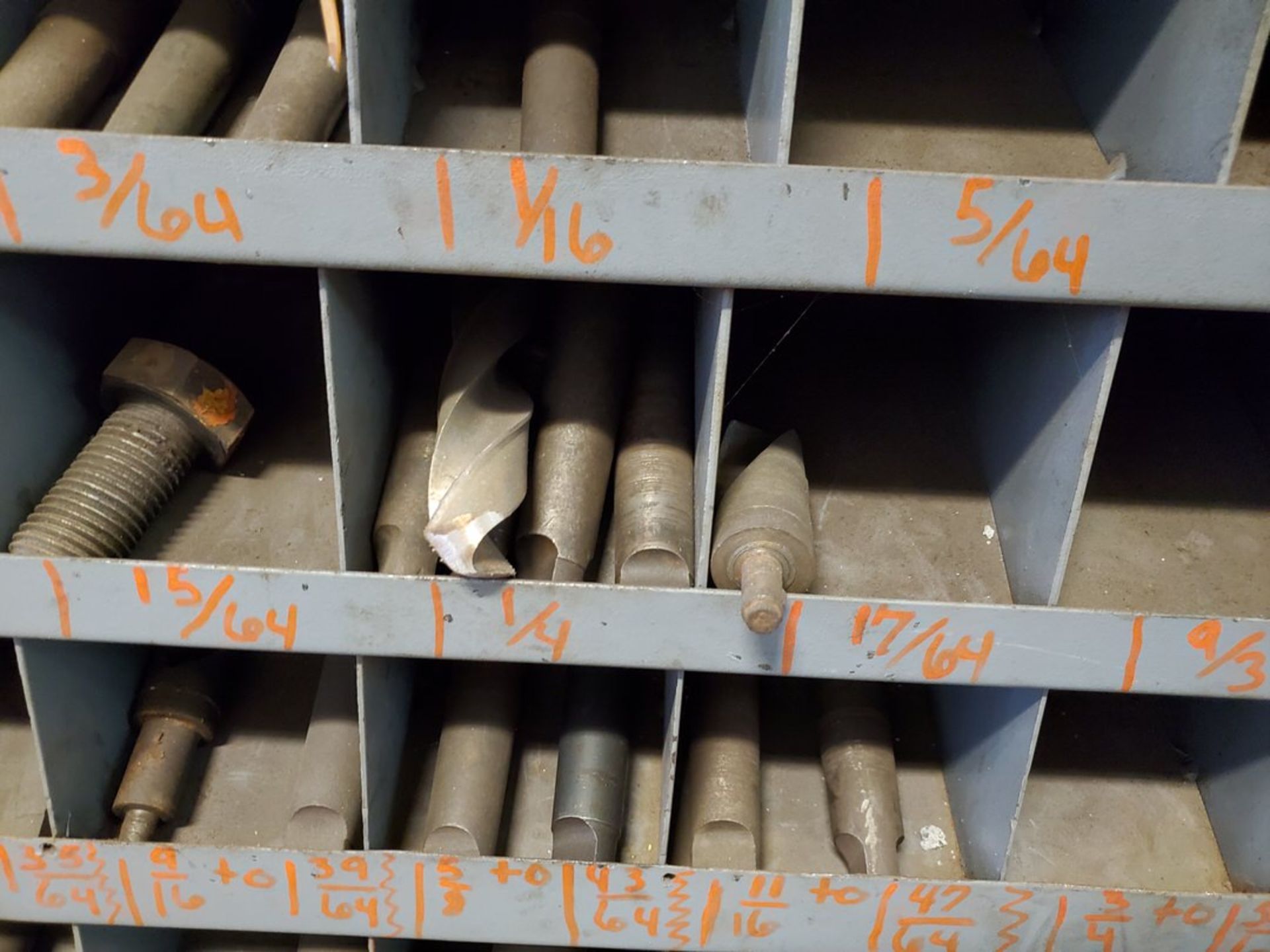 Matl. Bin W/ Assorted Contents Assorted Drill Bits & Reamers, etc. - Image 8 of 12