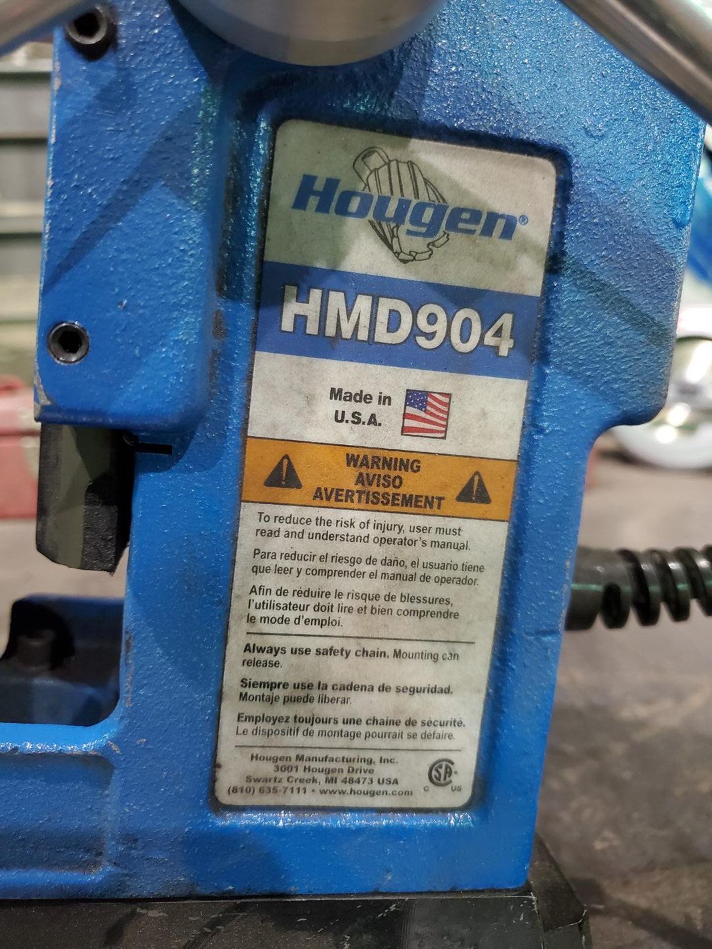 Hougen HMD904 1-1/2' Magnetic Drill 115V - Image 4 of 6