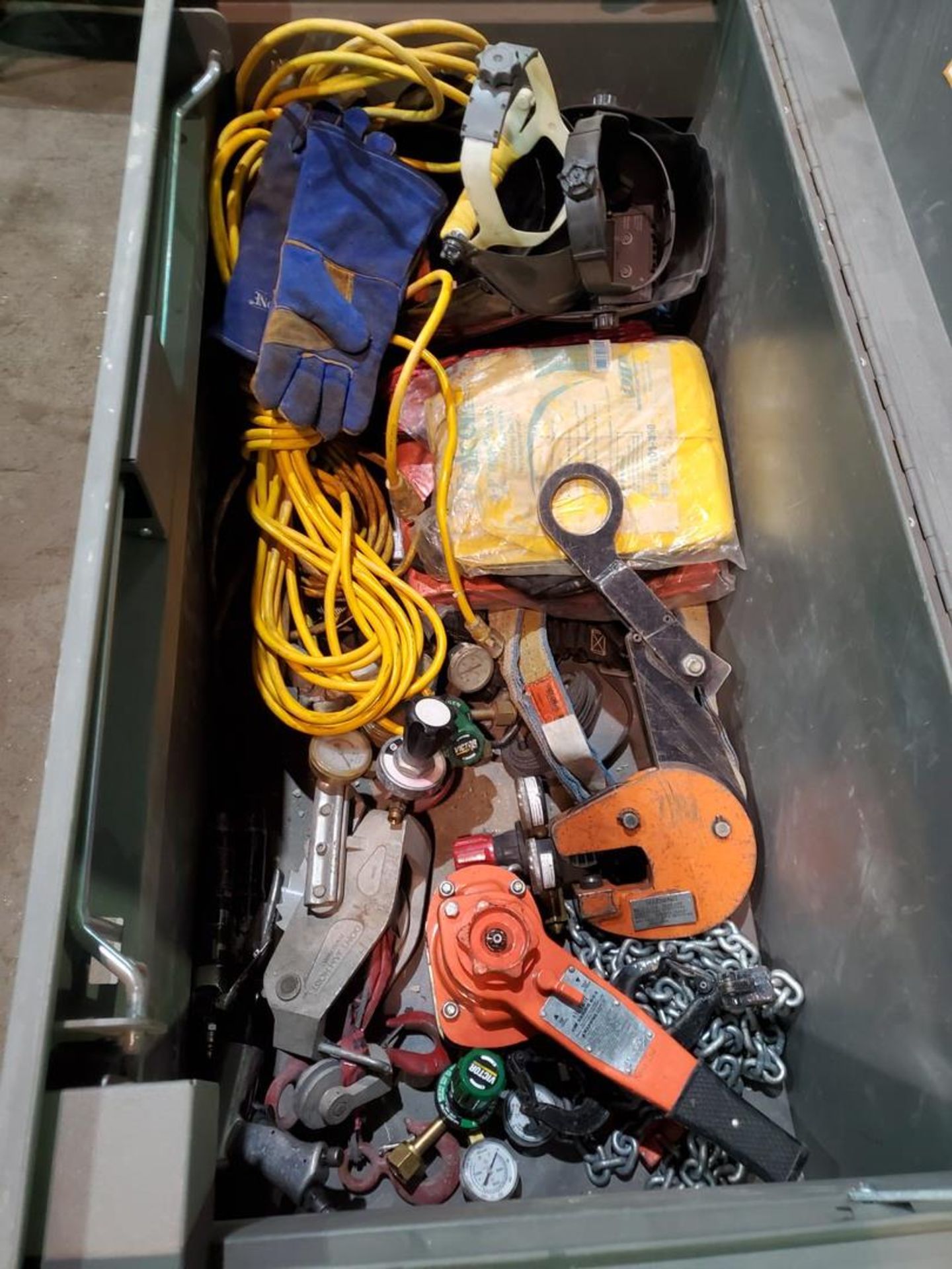 Rock River Job Box W/ Assorted Contents To Inlcude But Not Limited To: Slings, Hvy Duty Clamps, - Image 7 of 17