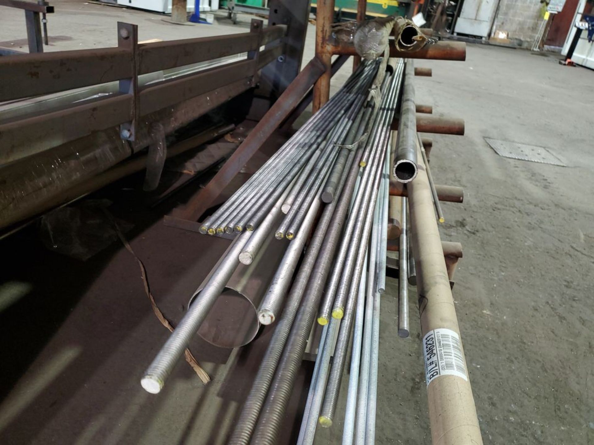 Assorted Raw Matl. To Inlcude But Not Limited To: Round Bar, Flat Bar, Angle, Tubing, Pipe, etc.; - Image 19 of 24