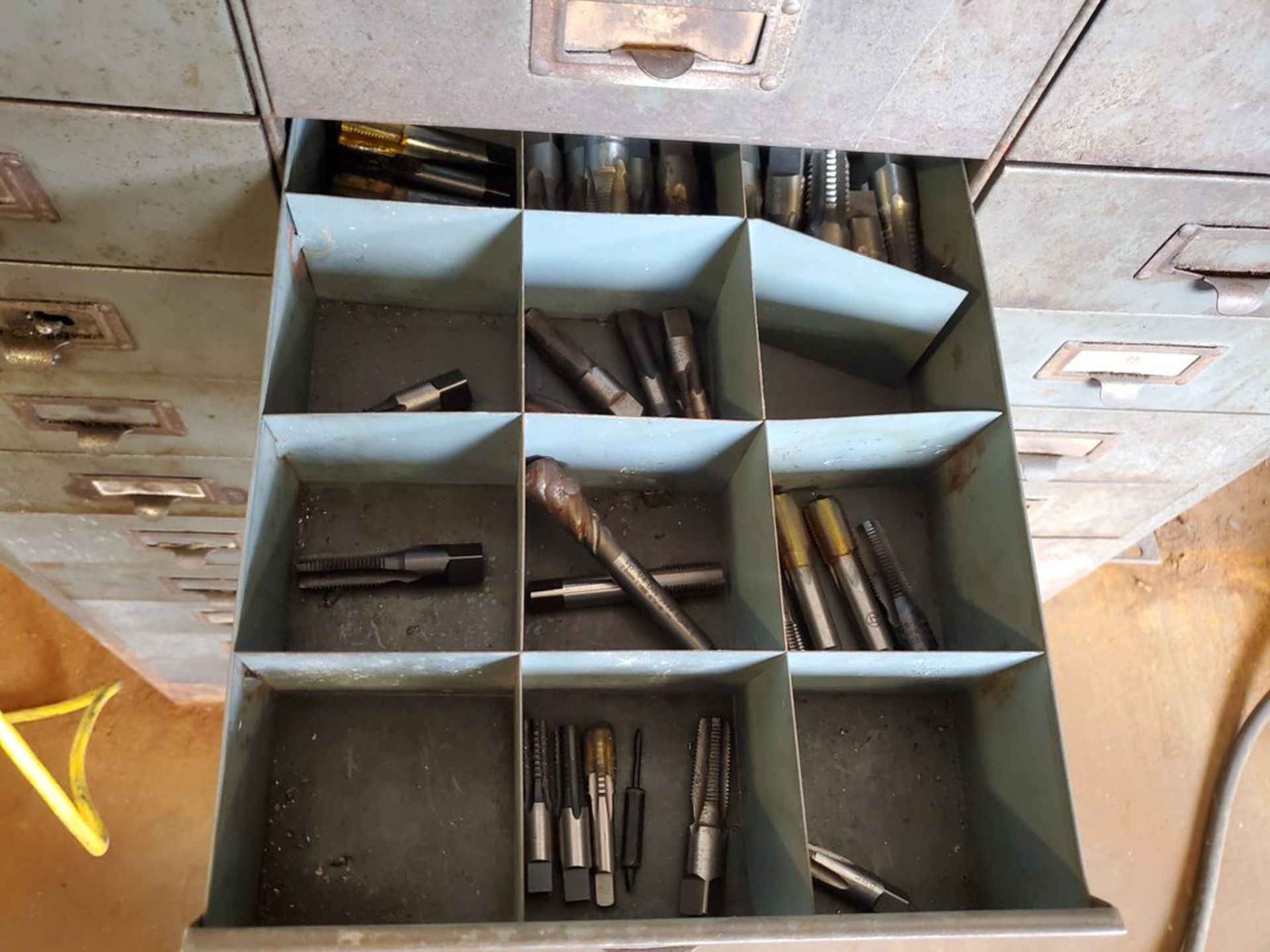 Matl Bins W/ Assorted Material To Include But Not Limited To: Assorted Drill Bits, Taps, etc. - Image 13 of 21