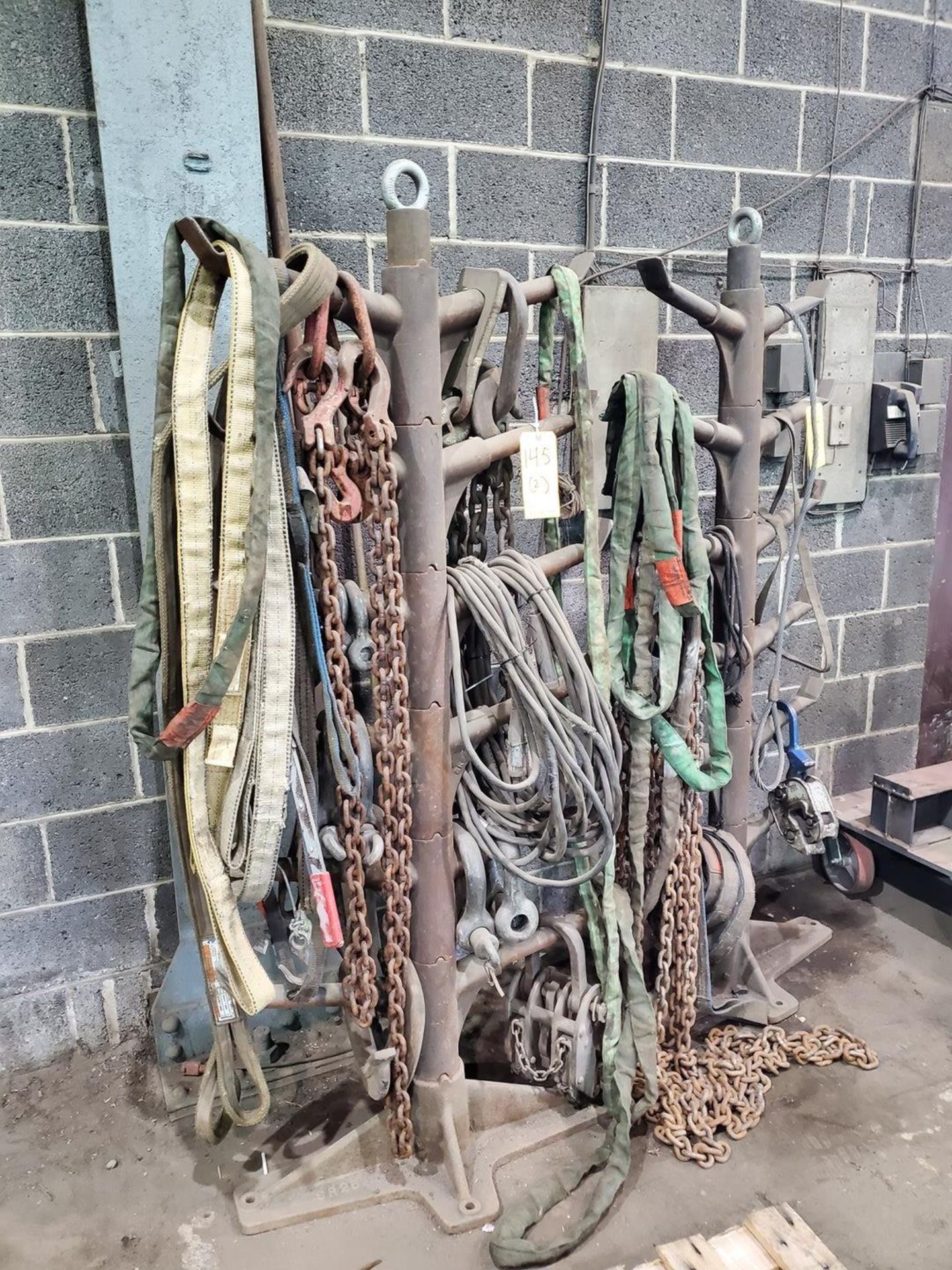 Assorted Lifting Material To Include But Not Limited To: Harnesses, Straps, Chains, Shackles, - Image 2 of 10