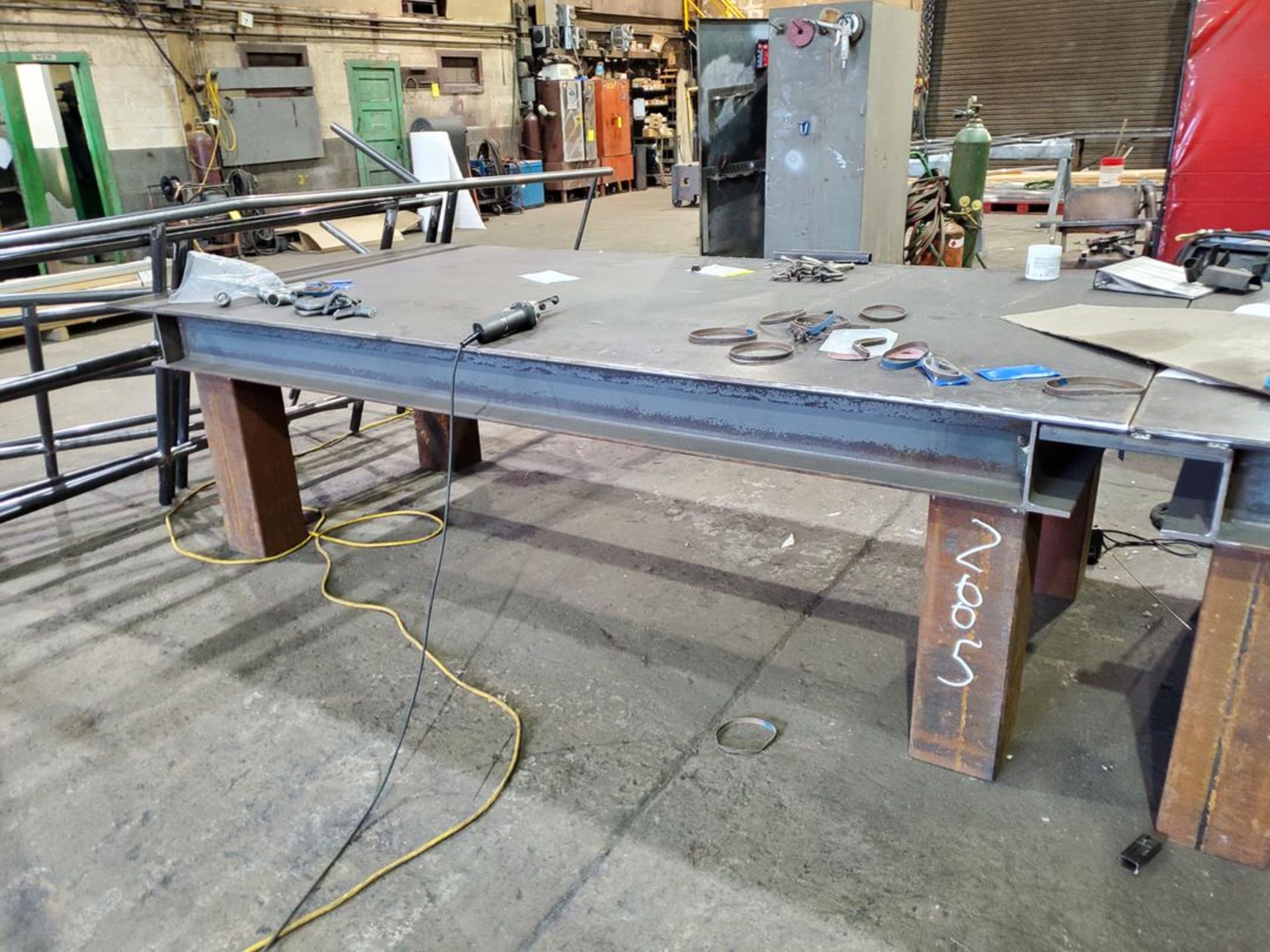 Stl Work Table 122" x 60" x 37"H - Image 2 of 2