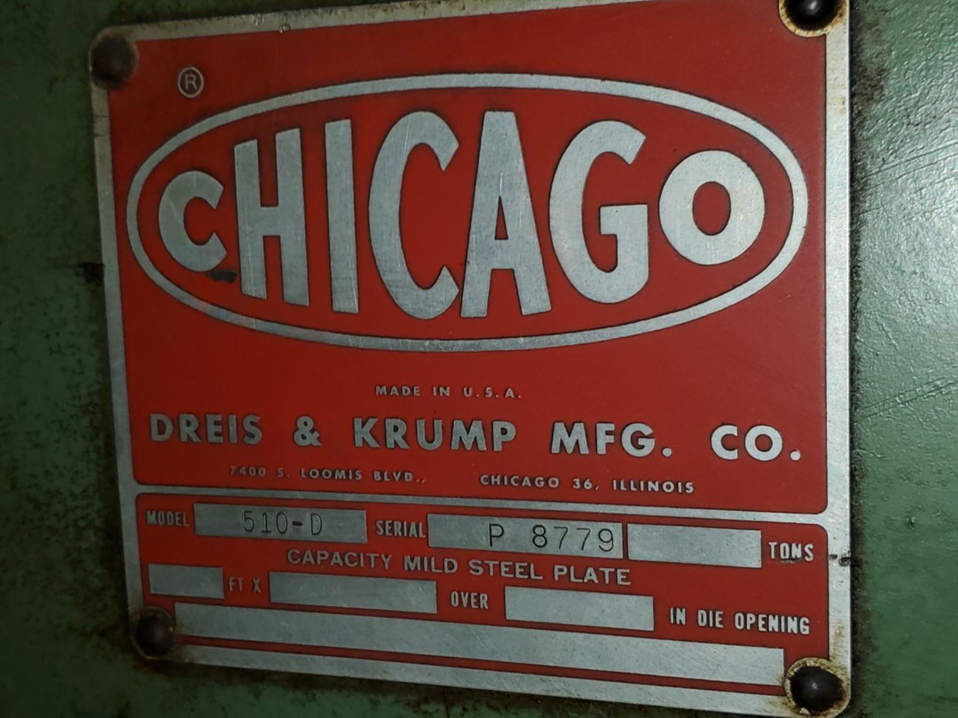Chicago 12' x 220 Ton Press Brake W/ CNC 99 Autogauge Controller (No Tag) - Image 4 of 12