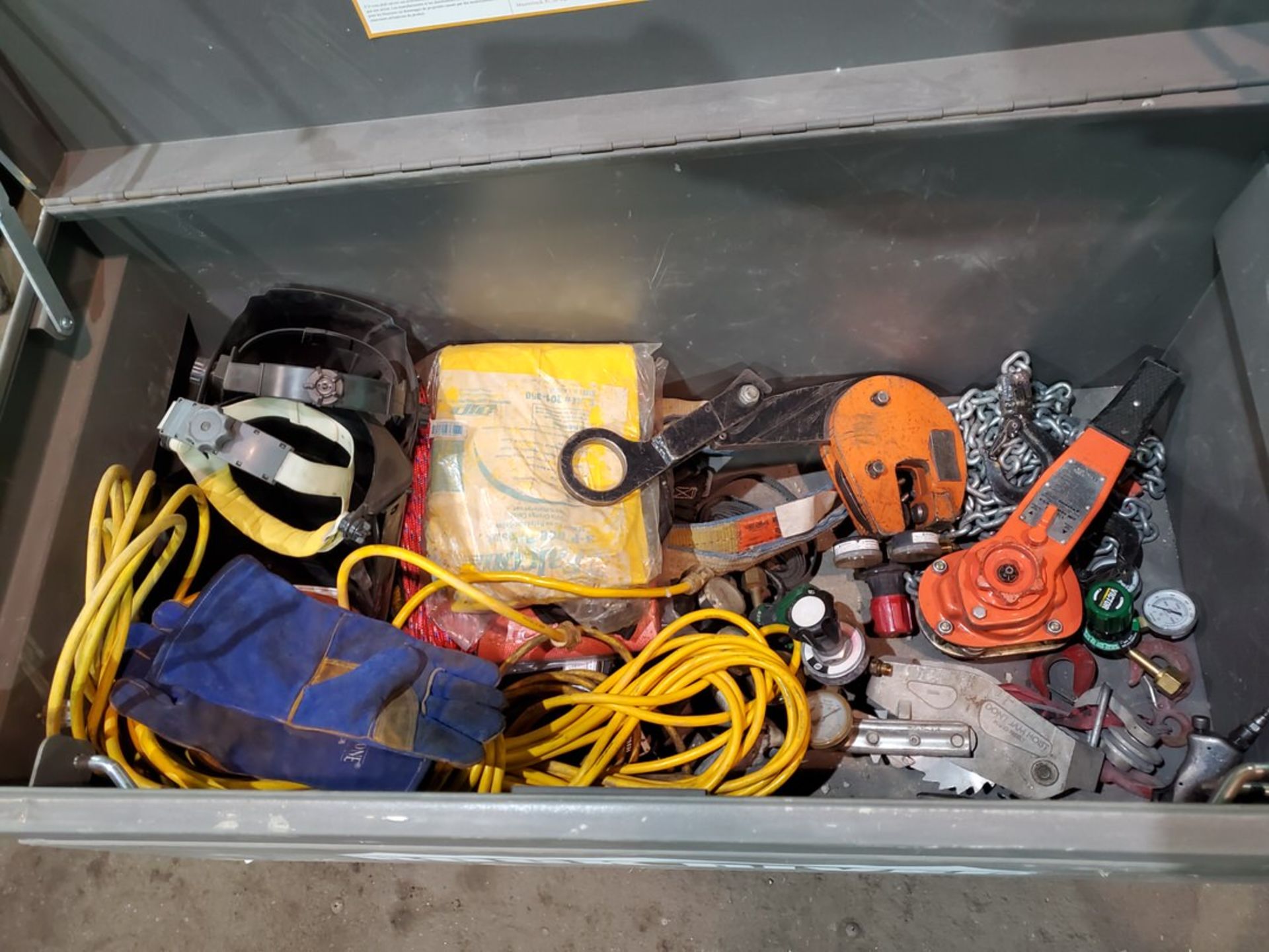 Rock River Job Box W/ Assorted Contents To Inlcude But Not Limited To: Slings, Hvy Duty Clamps, - Image 4 of 17