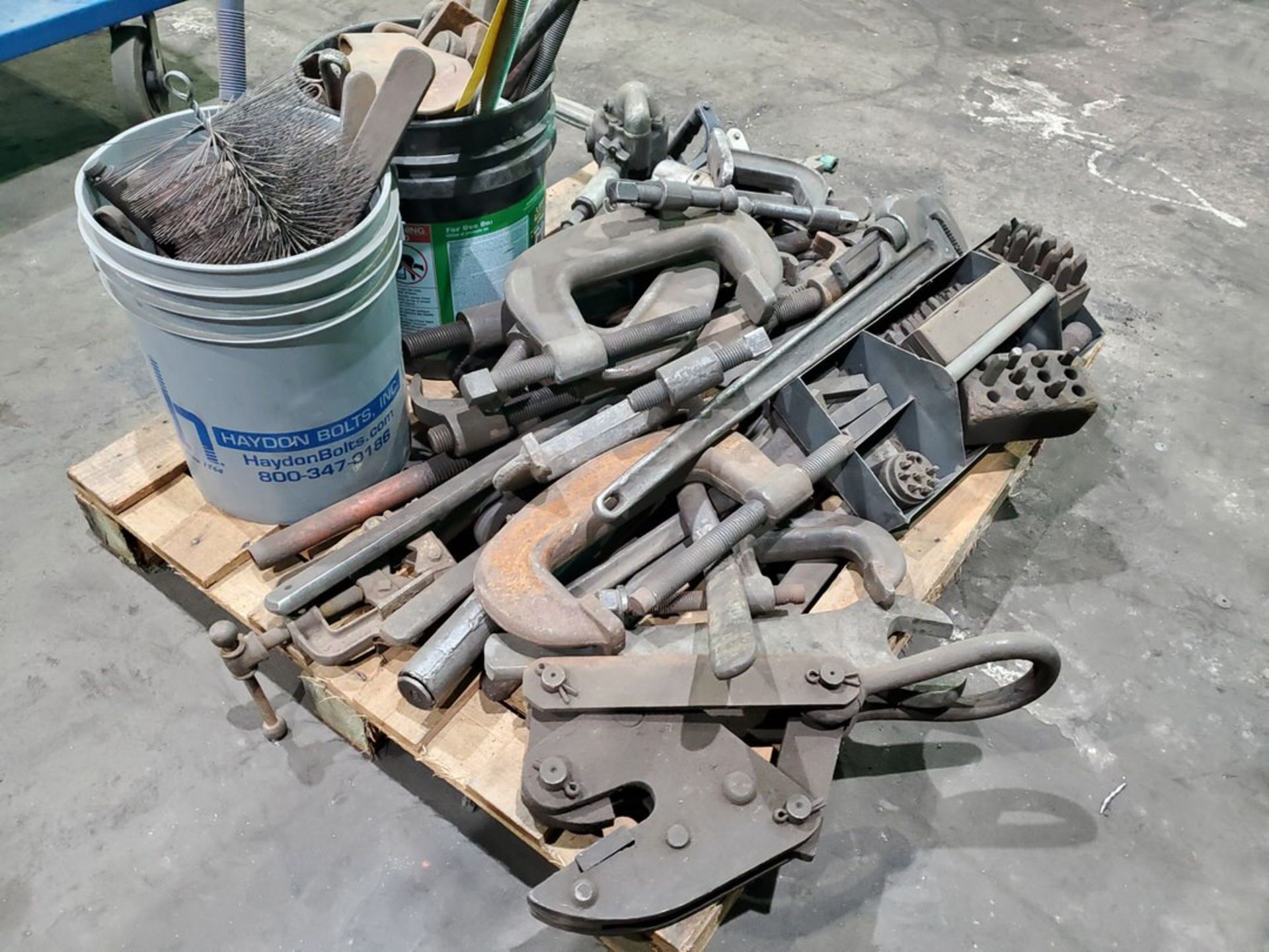 Assorted Material To Inlcude But Not Limited To: Hvy Duty C-Clamps, Assorted Hvy Duty 36" Wrenches, - Image 3 of 15