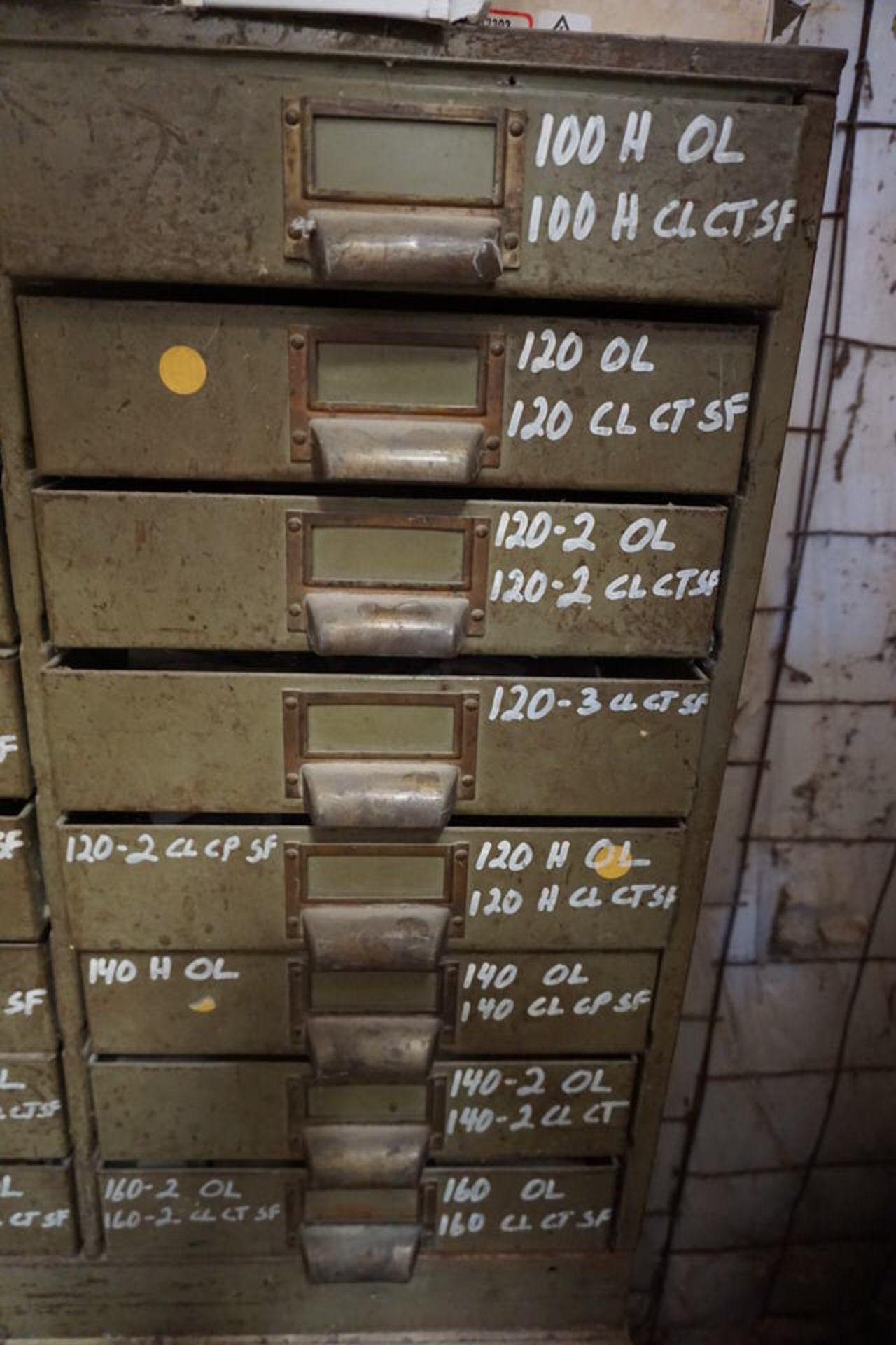 8 DRAWER CABINET W/ ROLLER CHAIN REPAIR PARTS - Image 5 of 5